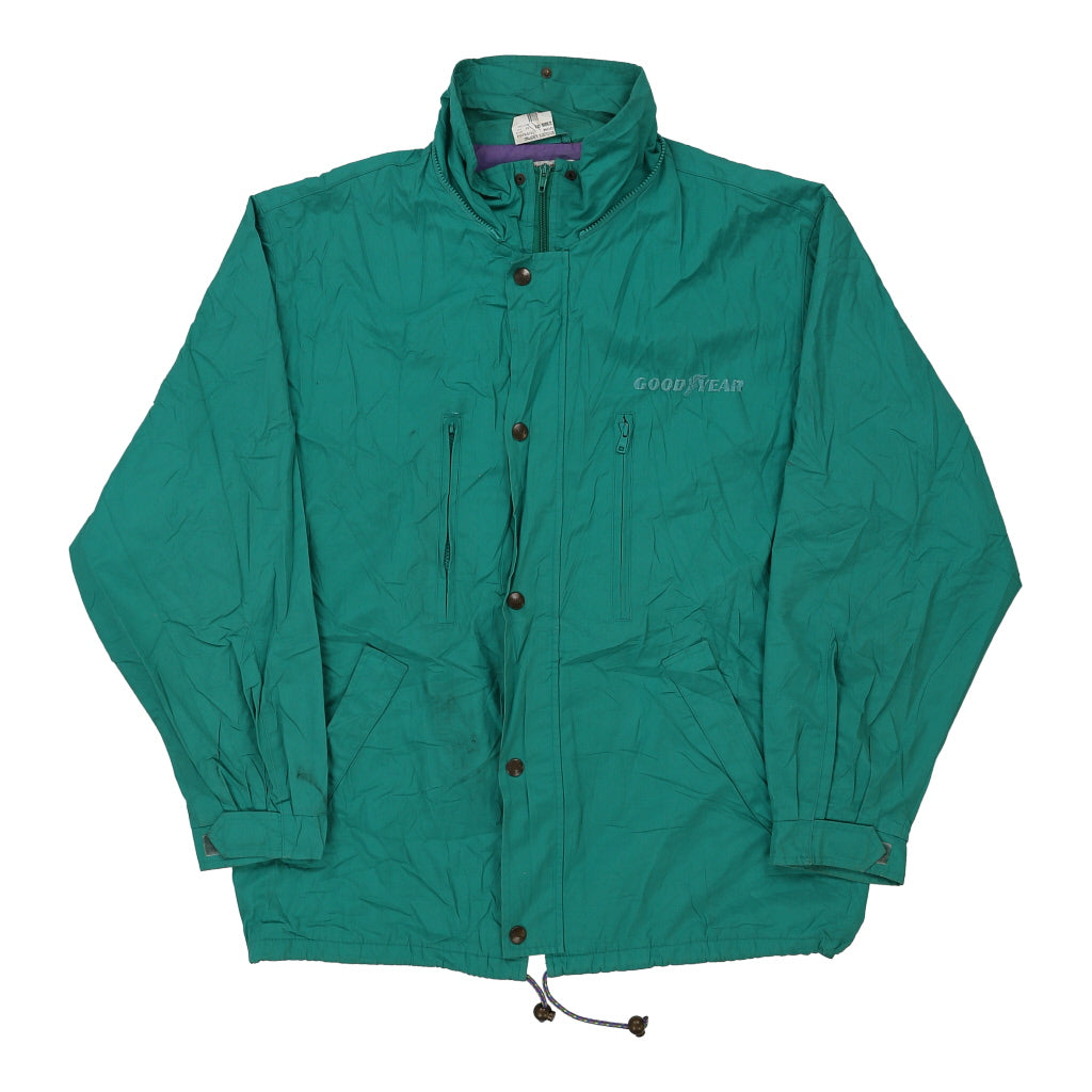 Good Year Fila Jacket - 2XL Green Polyester Refurbished - Thrifted (note: this is a term often used to describe second- refurbished available on Cerqular