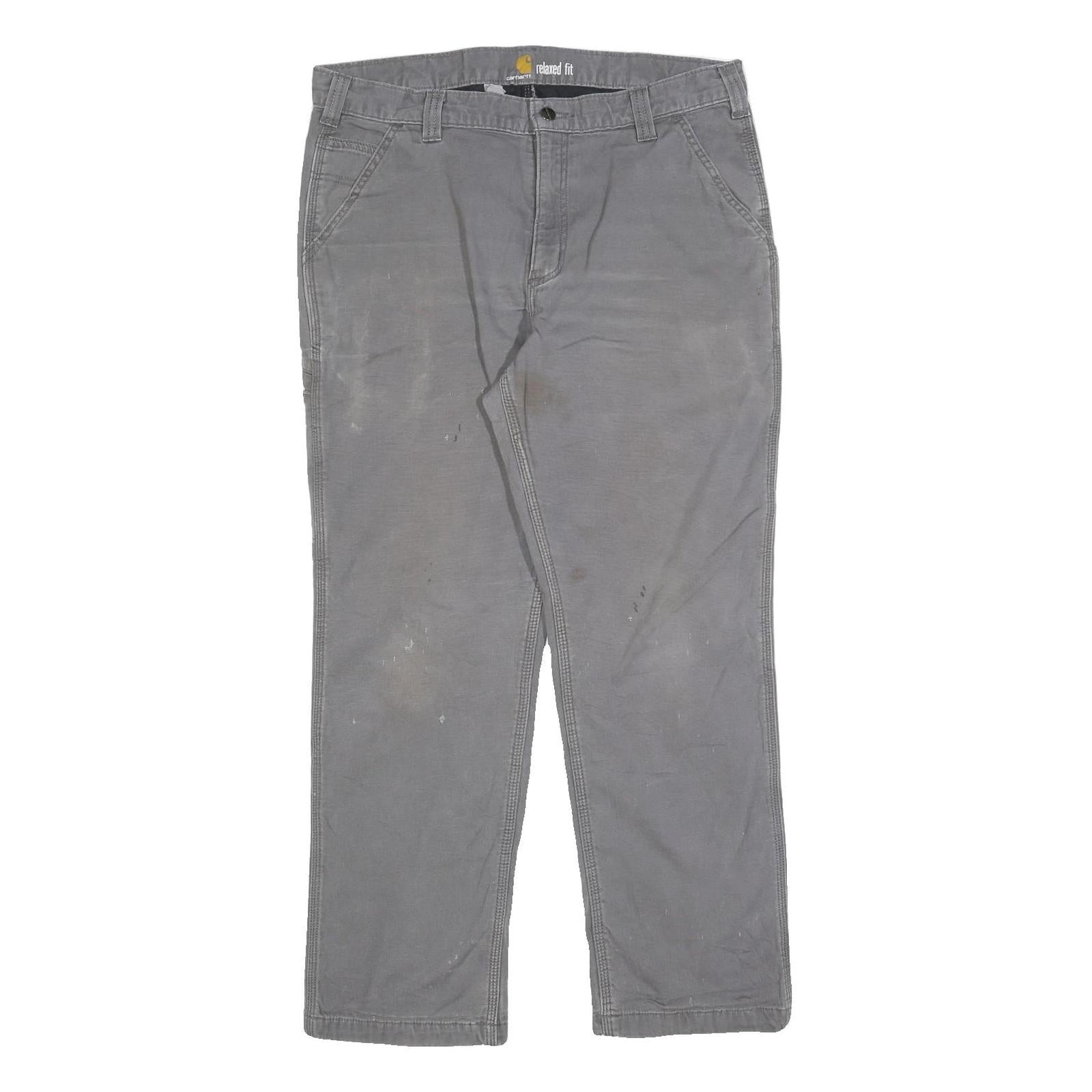 Buy CARHARTT Mens Grey Relaxed Fit Straight Trousers W36 L30 Cotton Blend Zip Casual Refurbished - $40.29 CARHARTT Mens Grey Relaxed Fit Straight Trousers W36 L30 Cotton Blend Zip Casual Refurbished - N/A refurbished available on Cerqular