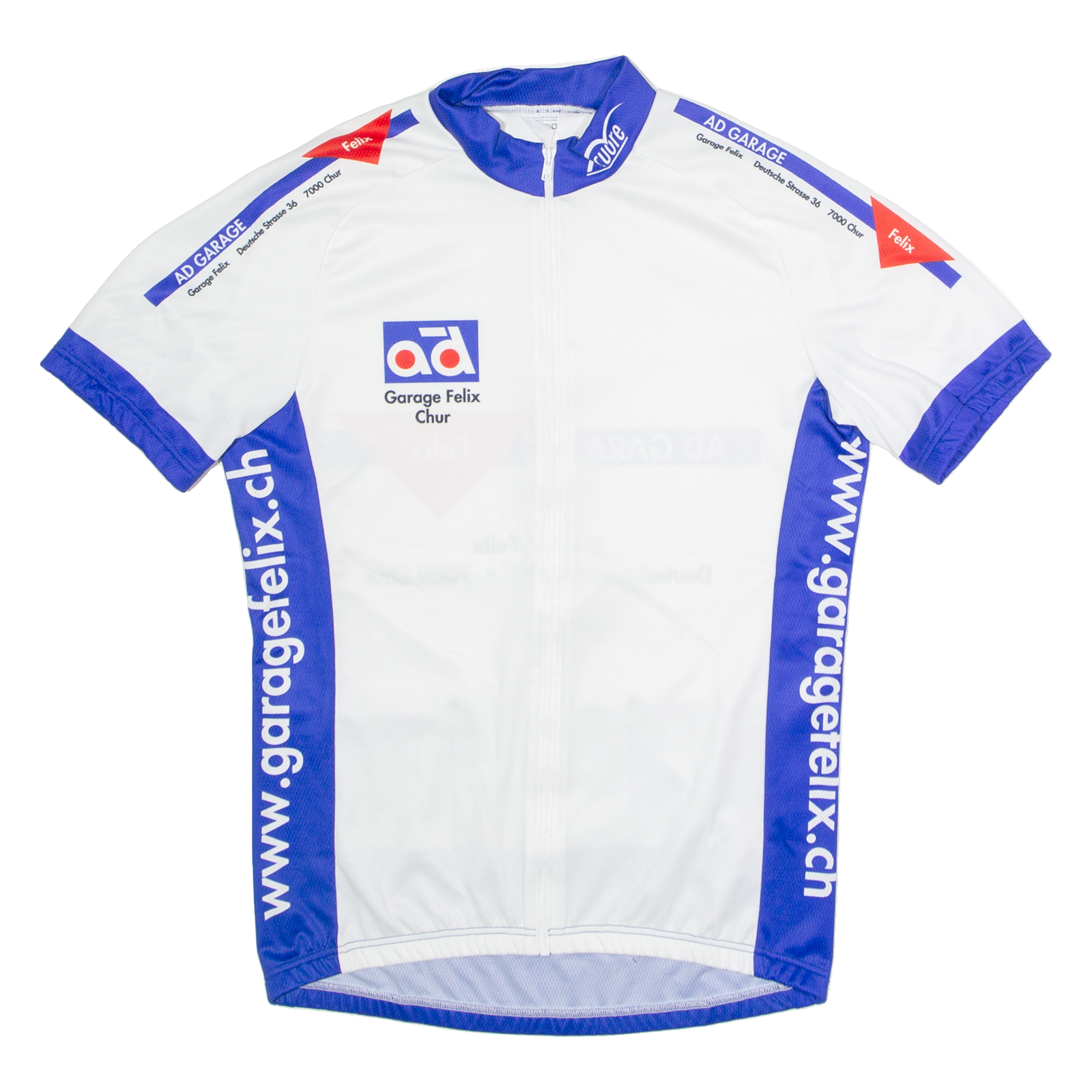 CUORE Full Zip Cycling Mens Jersey White High Neck M Refurbished - N/A refurbished available on Cerqular