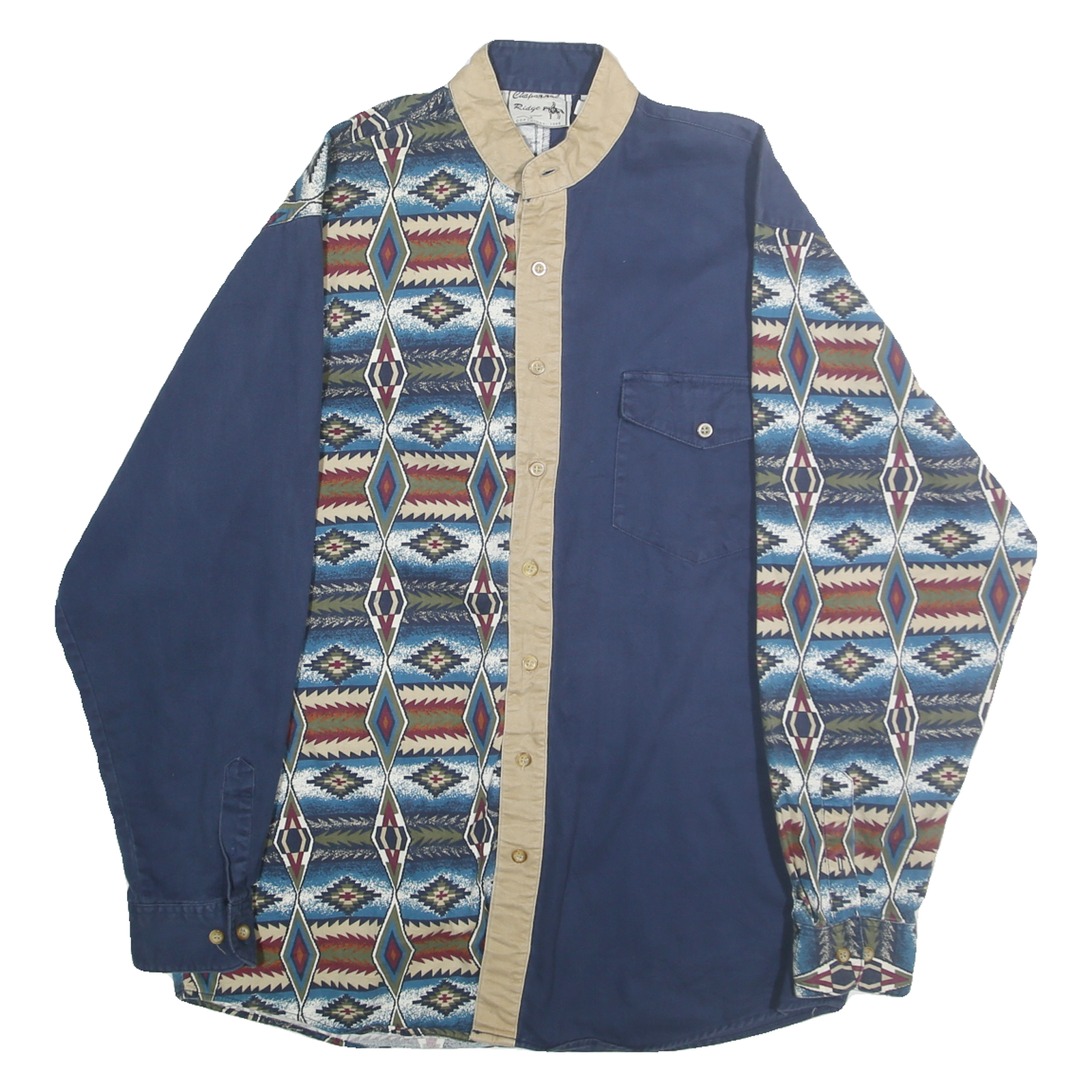 Buy CHAPARRAL RIDGE Mens Blue & Beige Pattern Shirt L Cotton Casual Stylish Refurbished - $32.49 CHAPARRAL RIDGE Mens Blue & Beige Pattern Shirt L Cotton Casual Stylish Refurbished - N/A refurbished available on Cerqular