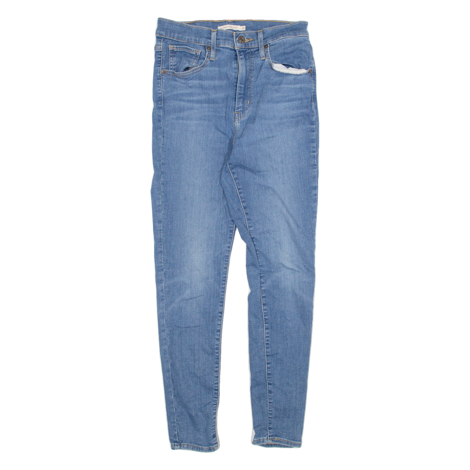 LEVI'S Womens Jeans Blue Slim Skinny W28 L27 Refurbished - N/A refurbished available on Cerqular