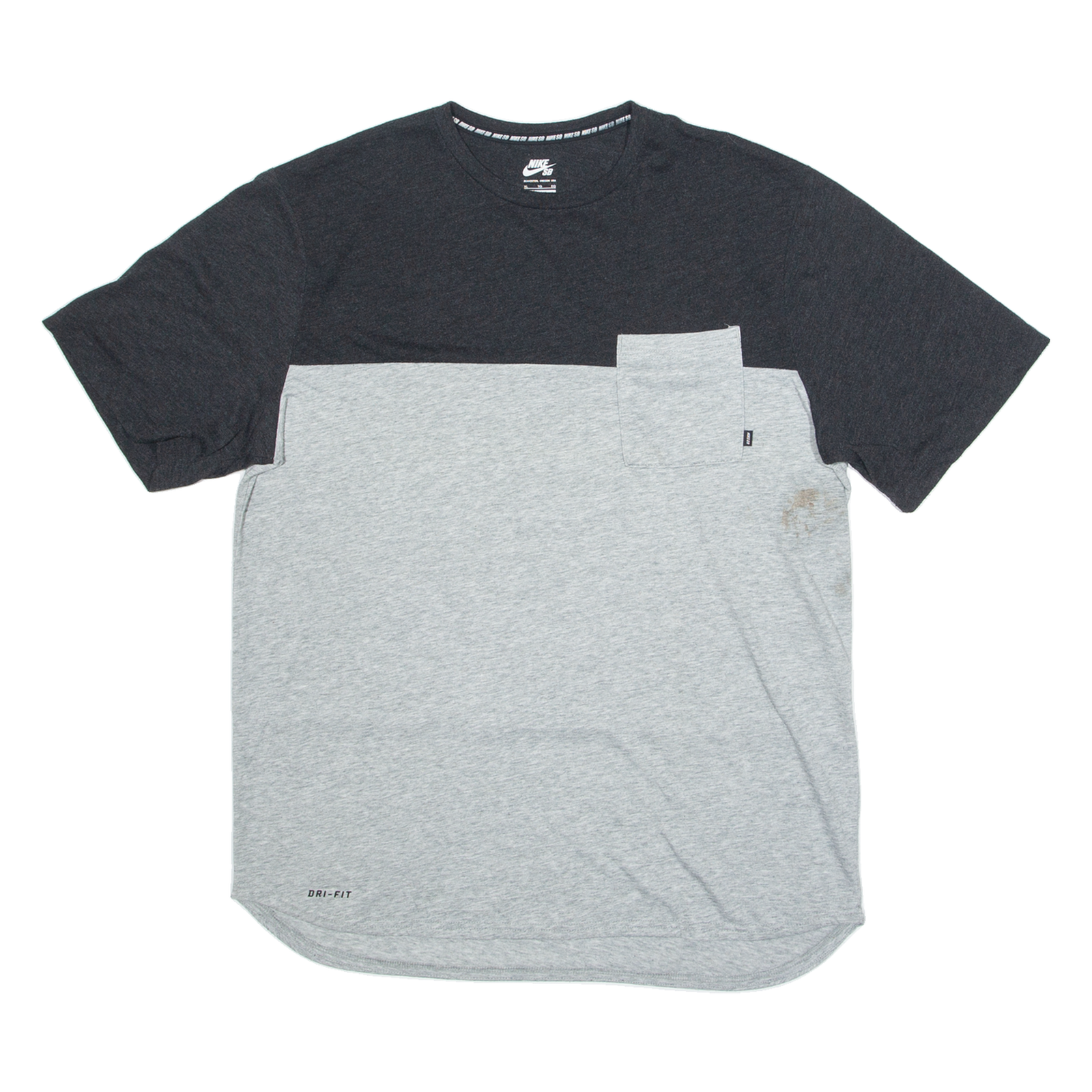 NIKE SB Mens T-Shirt Grey XL Refurbished - N/A refurbished available on Cerqular
