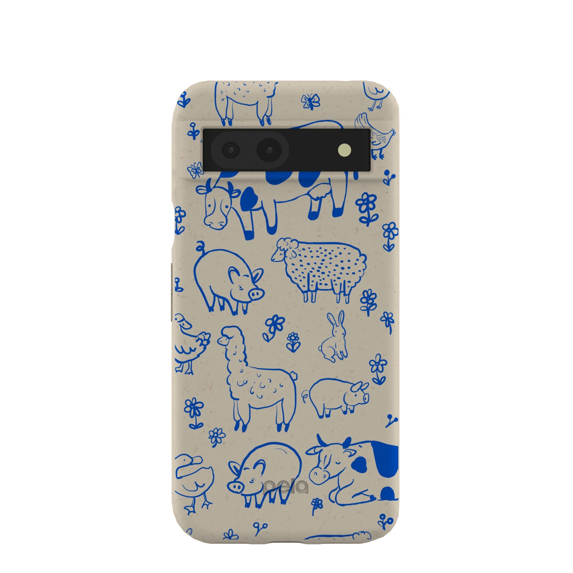 London Fog Happy Farmyard Google Pixel 8a Case Refurbished - Pela Case refurbished available on Cerqular