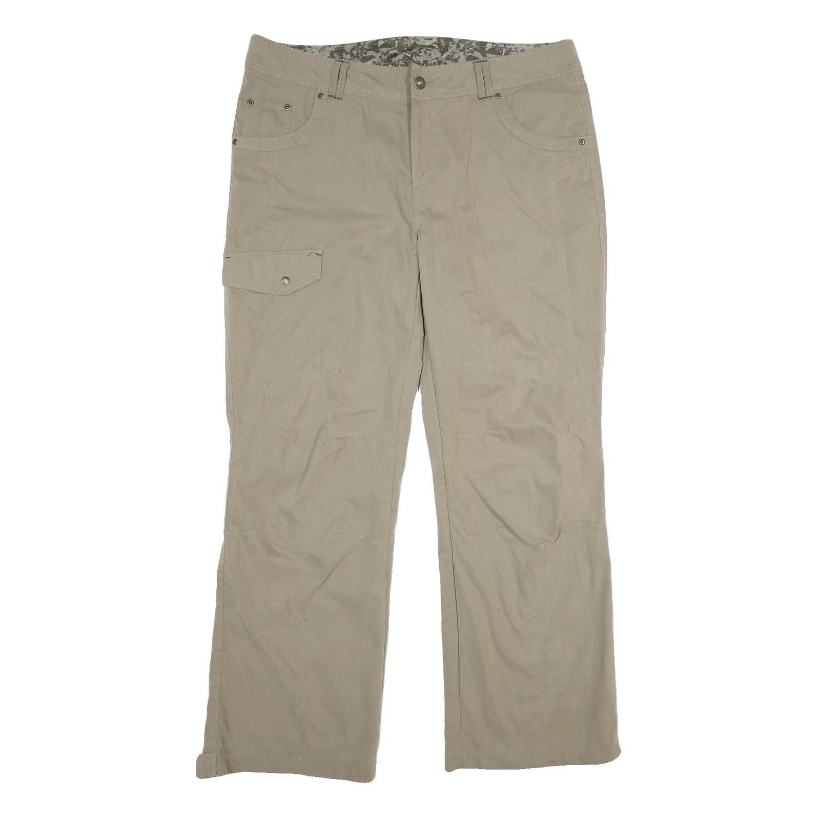 NATURE TRAIL Mens Cotton Blend Beige Regular Trousers W38 L32 Cargo Pocket Zip Refurbished - N/A refurbished available on Cerqular