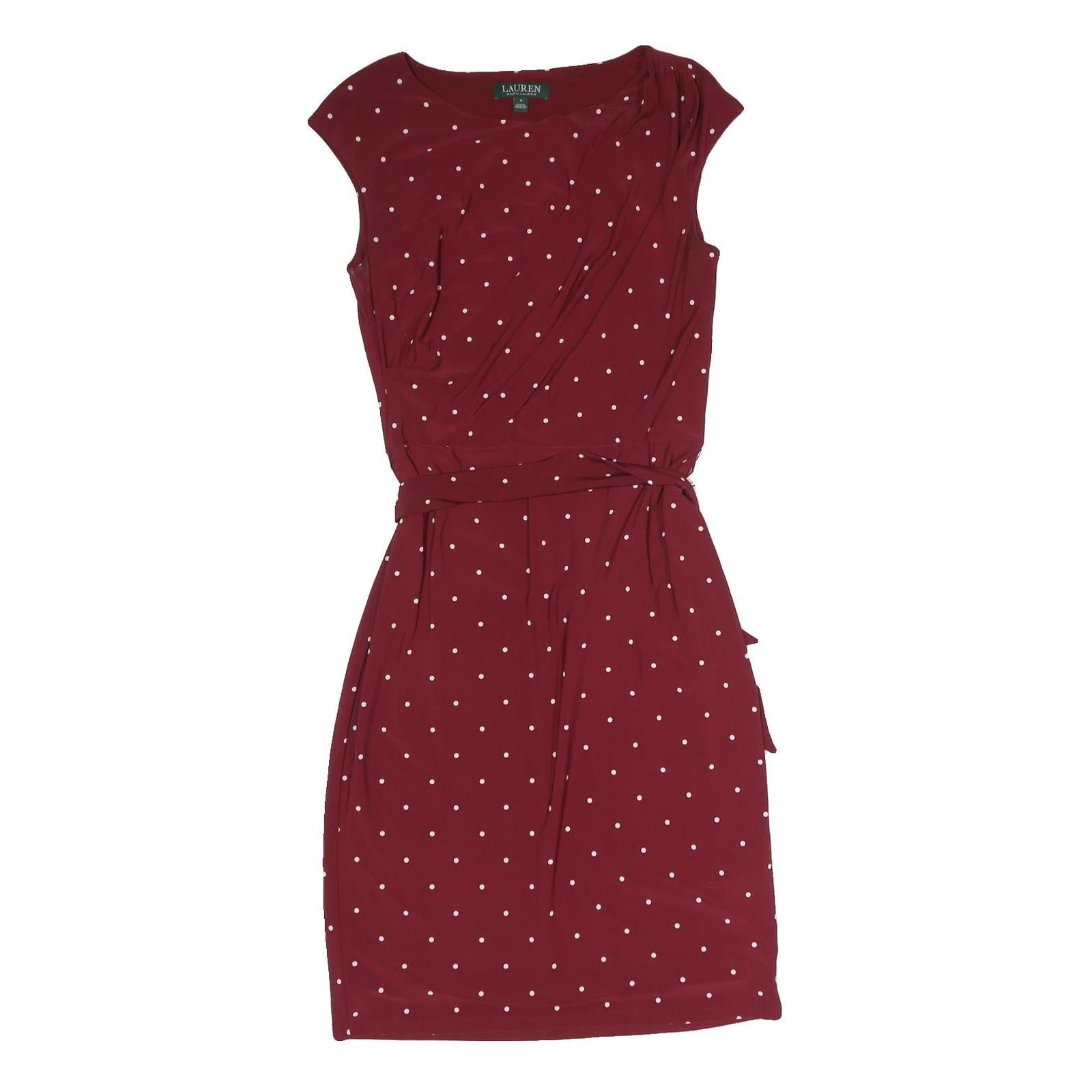 Buy LAUREN RALPH LAUREN Womens Maroon & White Polka Dot Day Jersey Shift Dress M Refurbished - $58.49 LAUREN RALPH LAUREN Womens Maroon & White Polka Dot Day Jersey Shift Dress M Refurbished - N/A refurbished available on Cerqular