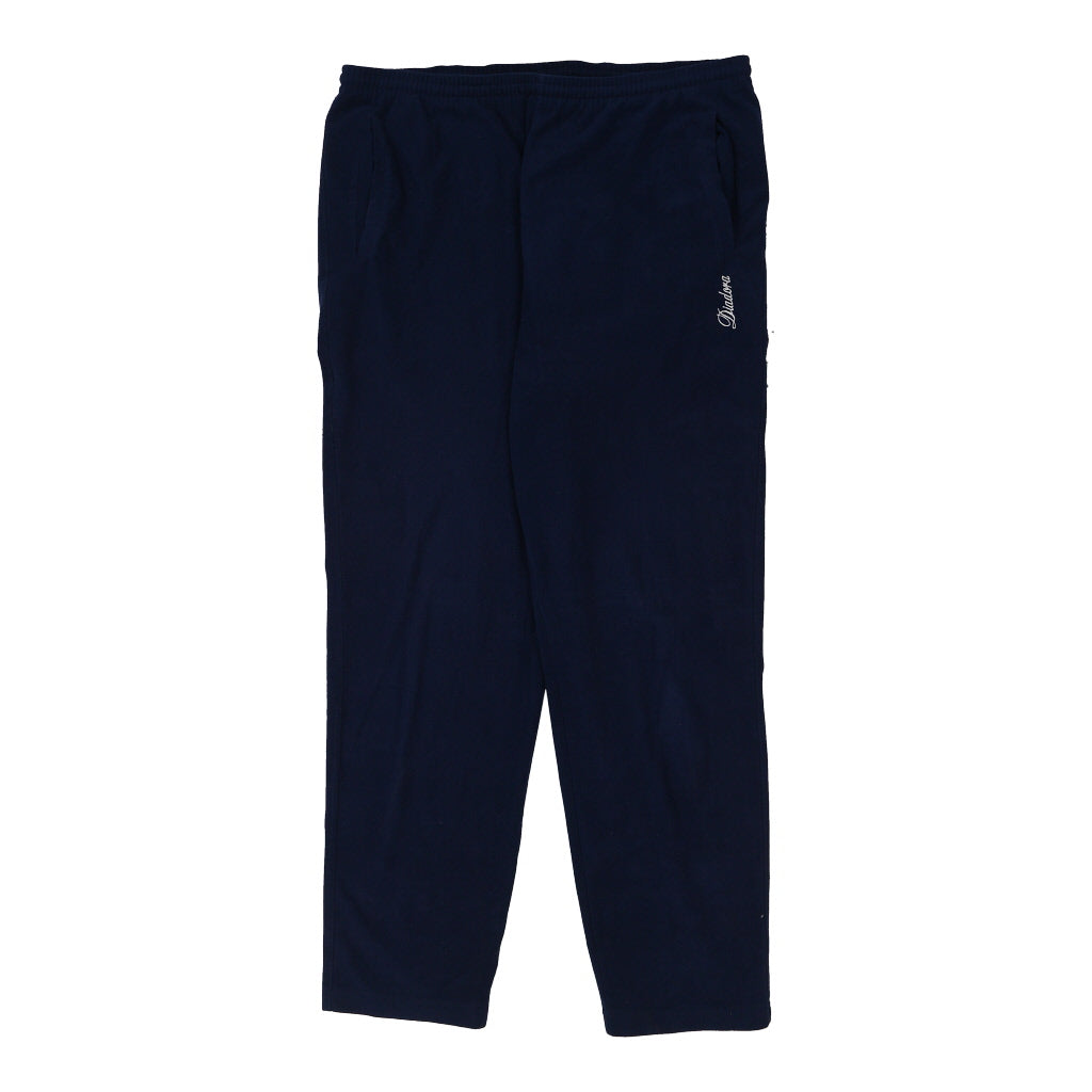 Diadora Joggers - Large Navy Polyester Refurbished - Thrifted (note: this is a term often used to describe second- refurbished available on Cerqular