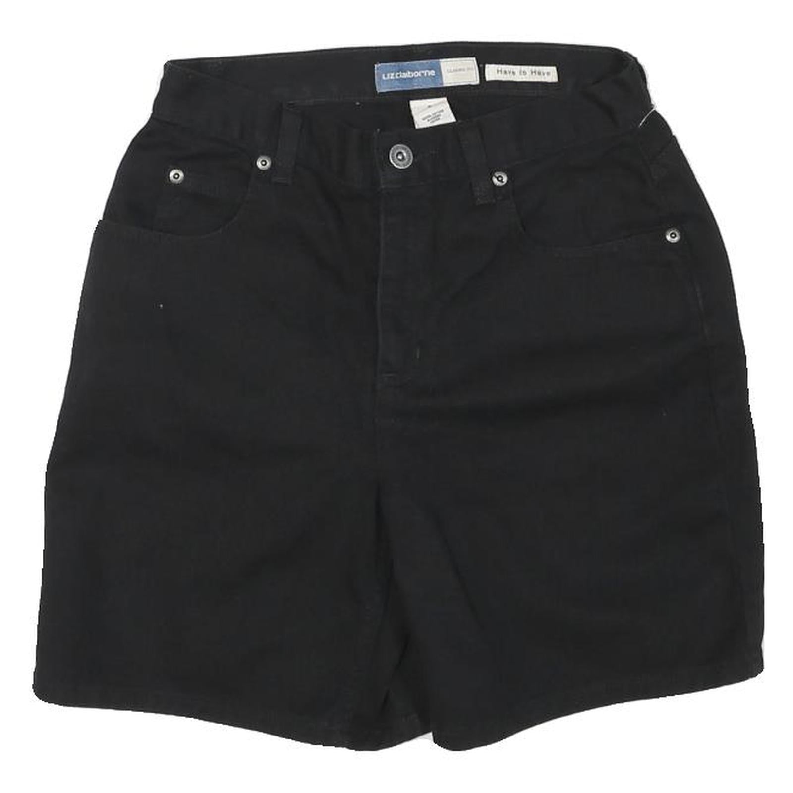 LIZ CALBORNE Womens Shorts Black Casual S W27 Summer Everyday Refurbished - N/A refurbished available on Cerqular