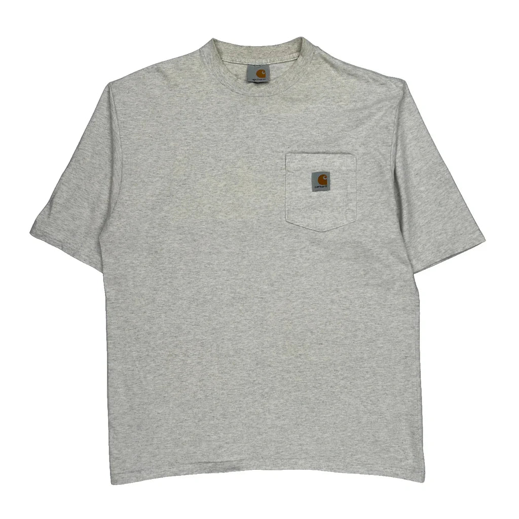 Buy Carhartt T-Shirt - XL Grey Cotton Refurbished - $29.47 Carhartt T-Shirt - XL Grey Cotton Refurbished - Thrifted (note: this is a term often used to describe second- refurbished available on Cerqular