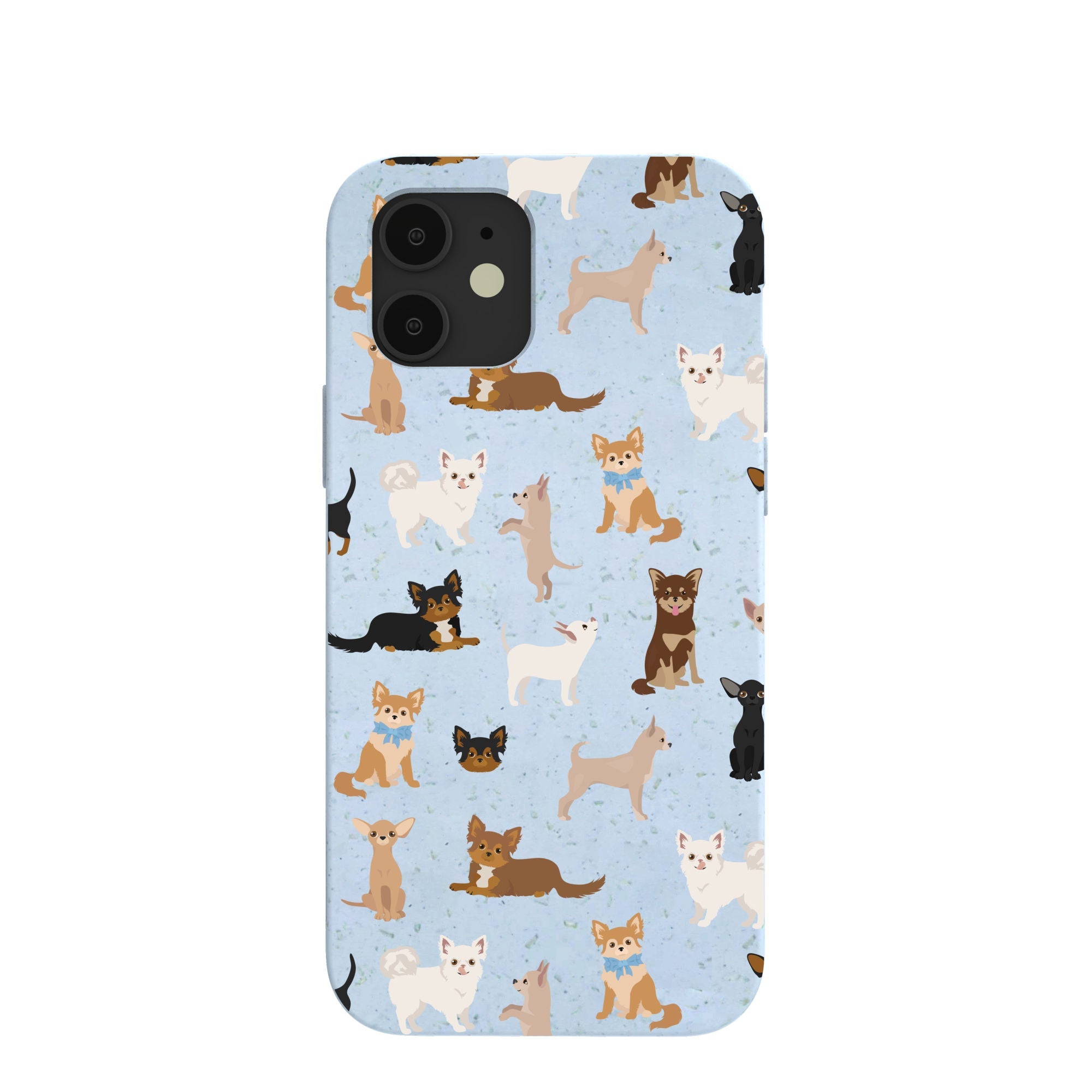 Powder Blue Chihuahua Charms iPhone 12/ iPhone 12 Pro Case Refurbished - Pela Case refurbished available on Cerqular