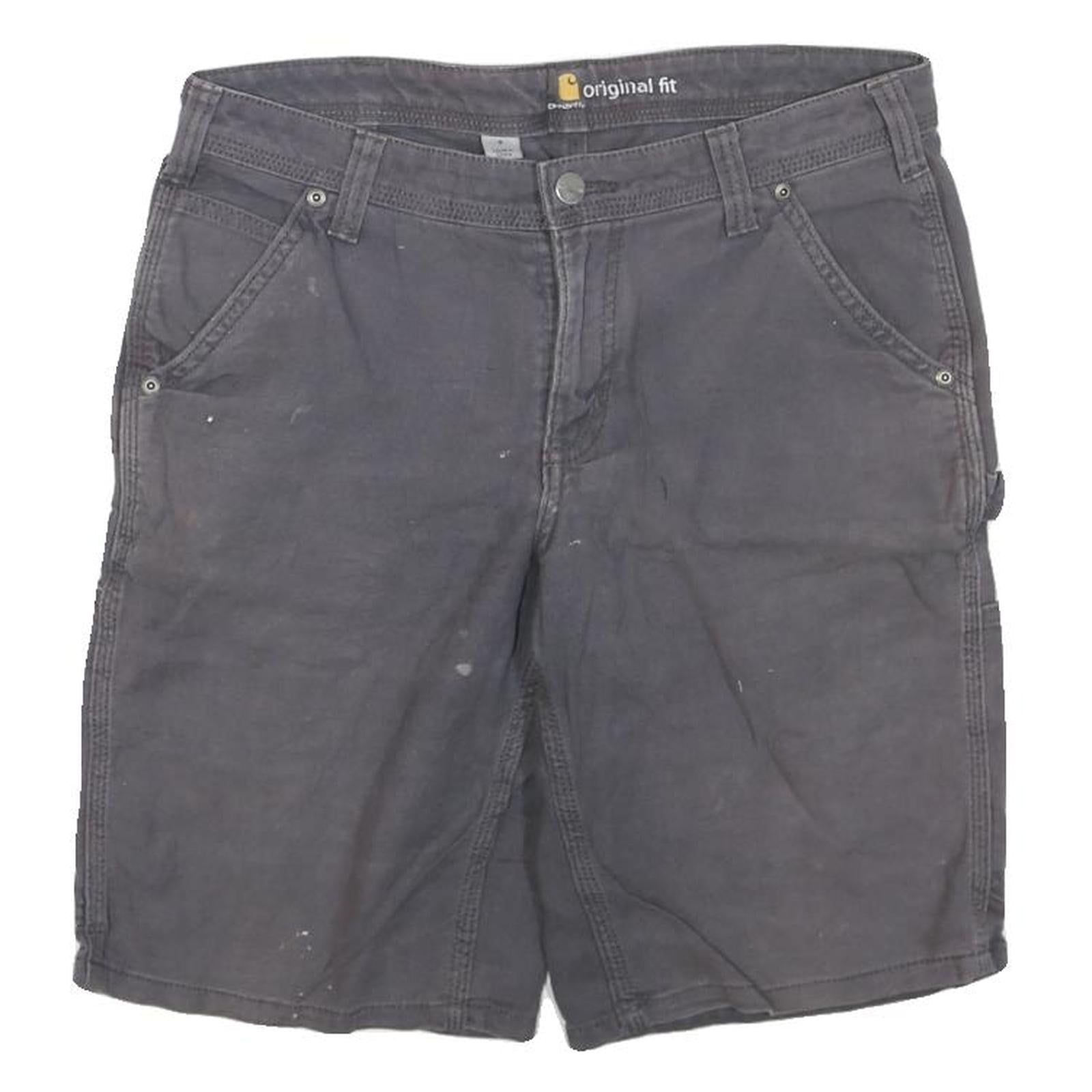 CARHARTT Womens Shorts Grey Original Fit M W32 Cotton Blend Durable Workwear Refurbished - N/A refurbished available on Cerqular