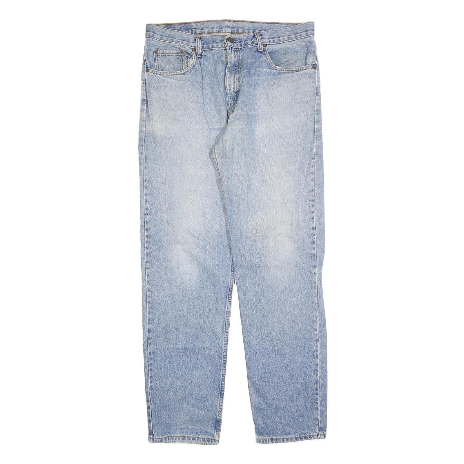 LEVI'S Mens Regular Fit Light Blue Denim Jeans W36 L34 Classic Zip Cotton Blend Refurbished - N/A refurbished available on Cerqular