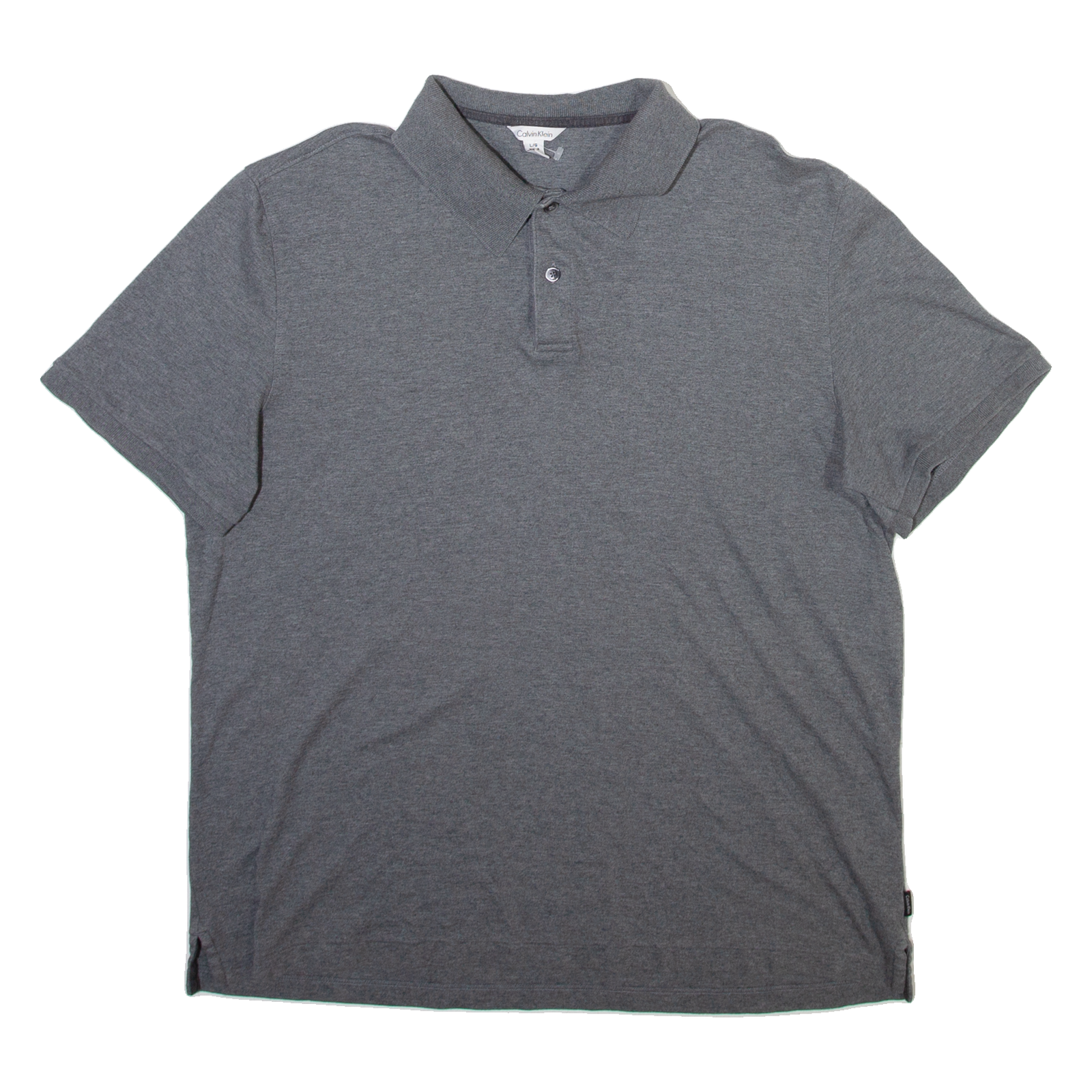 CALVIN KLEIN Mens Polo Shirt Grey L Refurbished - N/A refurbished available on Cerqular