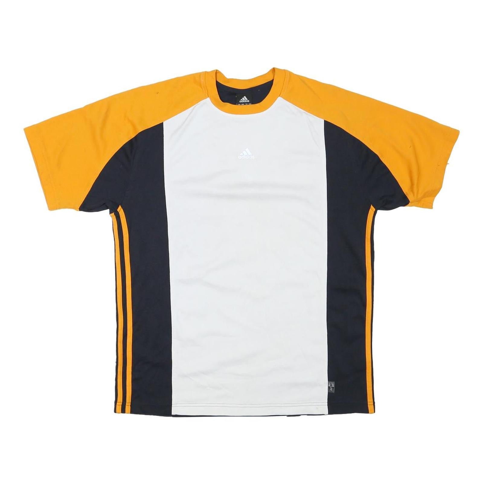 ADIDAS Mens Orange & White Modern T-Shirt M Short Sleeve Crew Neck Sports Refurbished - N/A refurbished available on Cerqular