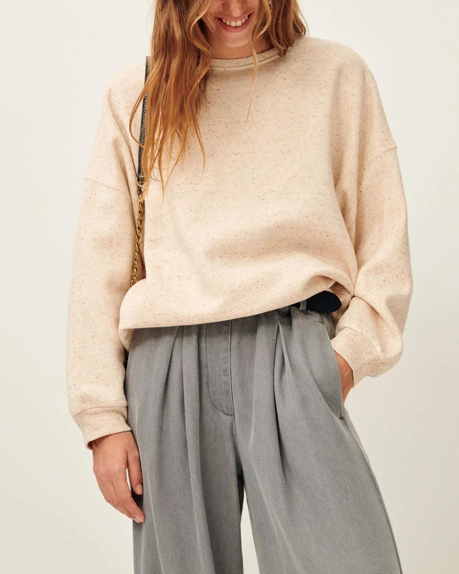 Sweatshirt Chebbi Sanstone | Color: SANSTONE | Size: S Refurbished - Rue Madame is a known brand, and the standardized name is " refurbished available on Cerqular