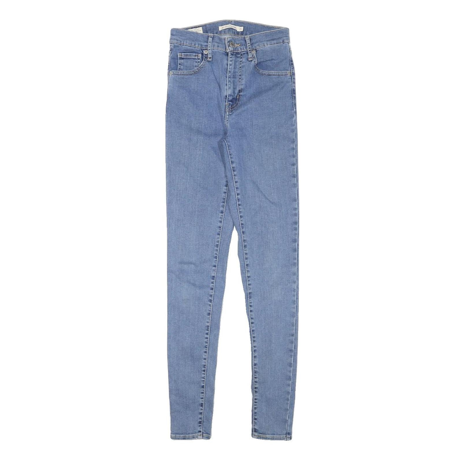 LEVI'S Womens Slim Blue Denim Jeans W23 L29 Zip Classic Skinny Cotton Blend Refurbished - N/A refurbished available on Cerqular
