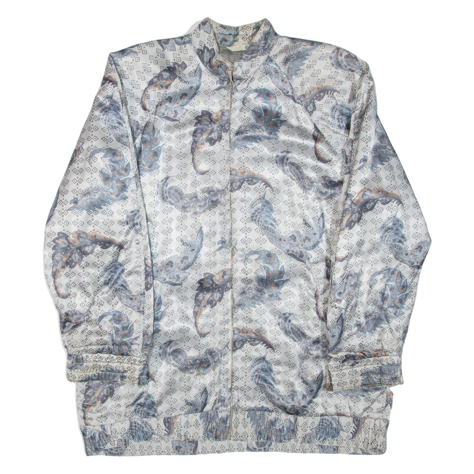 Womens Jacket White Viscose Paisley XL Refurbished - N/A refurbished available on Cerqular