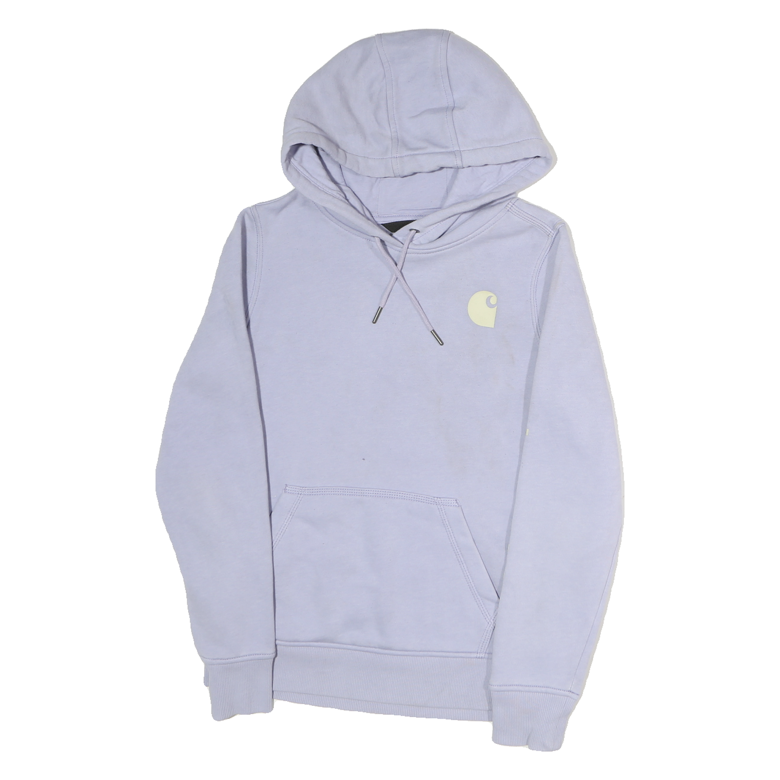 CARHARTT Womens Lilac Hoodie XS Cotton Pullover Logo Print Refurbished - N/A refurbished available on Cerqular
