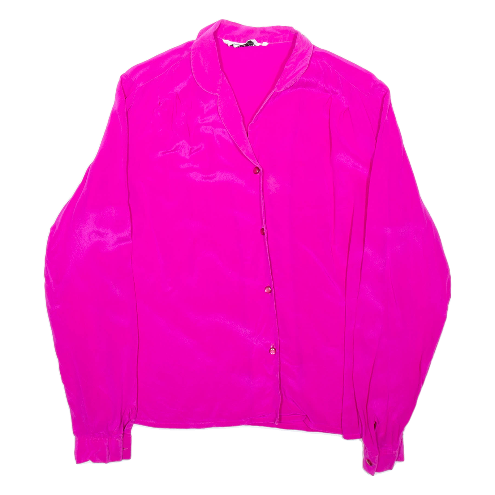 SOLANGE MANDOR Womens Shirt Purple Collared Long Sleeve M Refurbished - N/A refurbished available on Cerqular