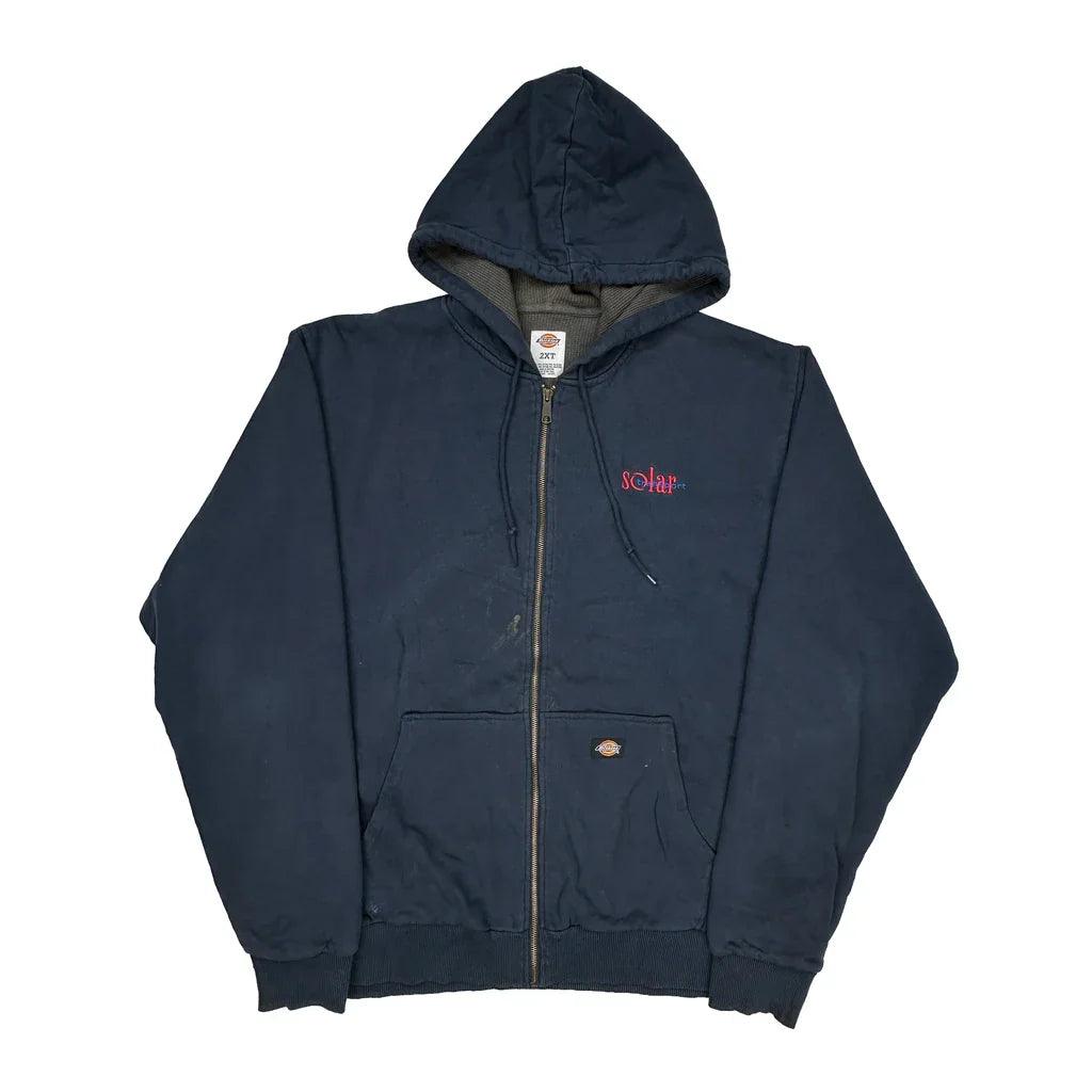 Dickies Hoodie - 2XL Navy Cotton Blend Refurbished - Thrifted (note: this is a term often used to describe second- refurbished available on Cerqular