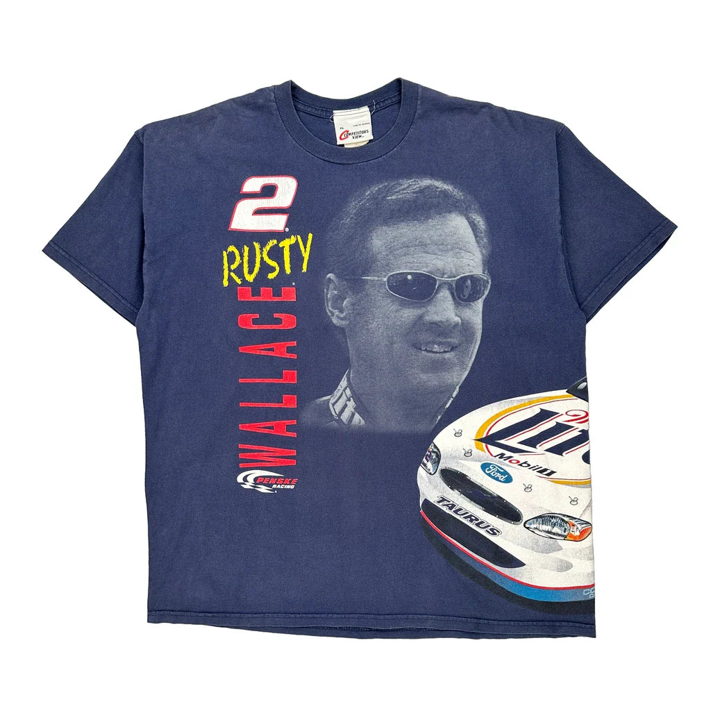 Buy Penske Racing Competitors View Nascar T-Shirt - XL Navy Cotton Refurbished - $53.59 Penske Racing Competitors View Nascar T-Shirt - XL Navy Cotton Refurbished - Thrifted (note: this is a term often used to describe second- refurbished available on Cerqular