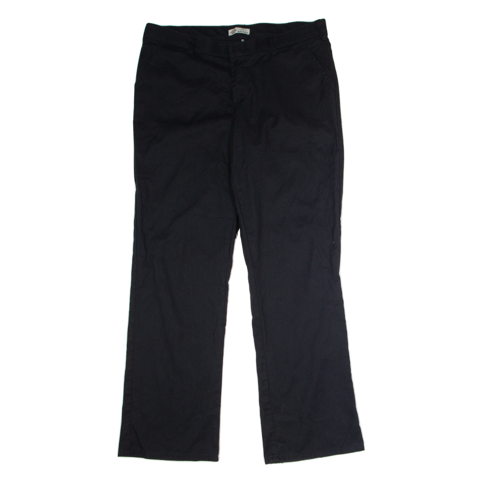 DICKIES Workwear Womens Twill Trousers Black Regular Wide-Leg W36 L31 Refurbished - N/A refurbished available on Cerqular