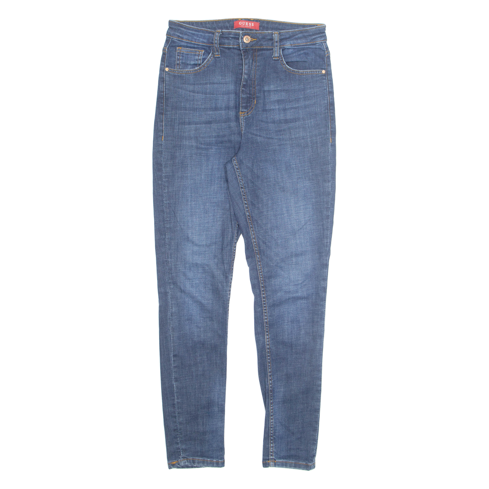 GUESS Mens Jeans Blue Regular Tapered Stone Wash W28 L28 Refurbished - N/A refurbished available on Cerqular