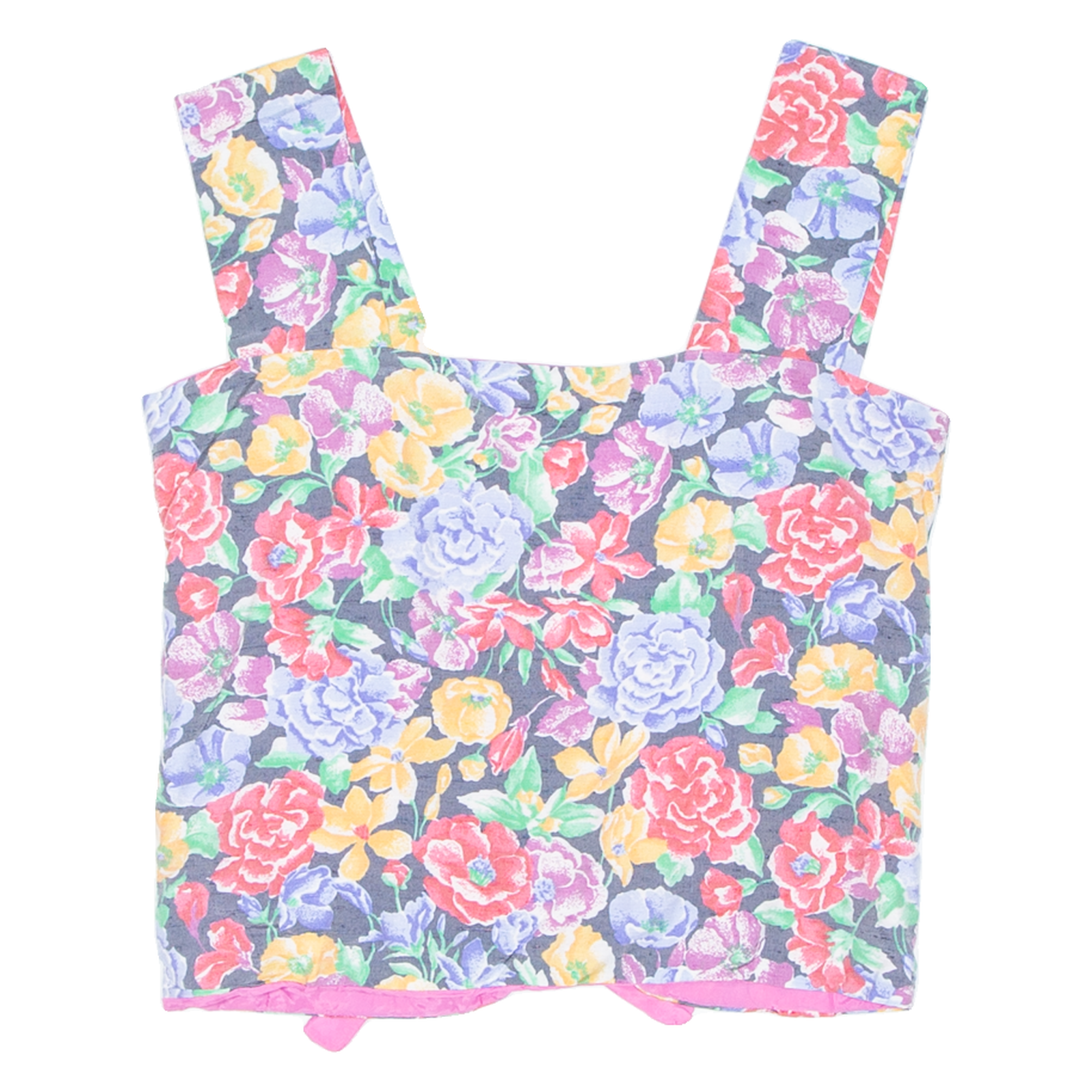 Womens Printed Corset Pink Sleeveless Floral M Refurbished - N/A refurbished available on Cerqular