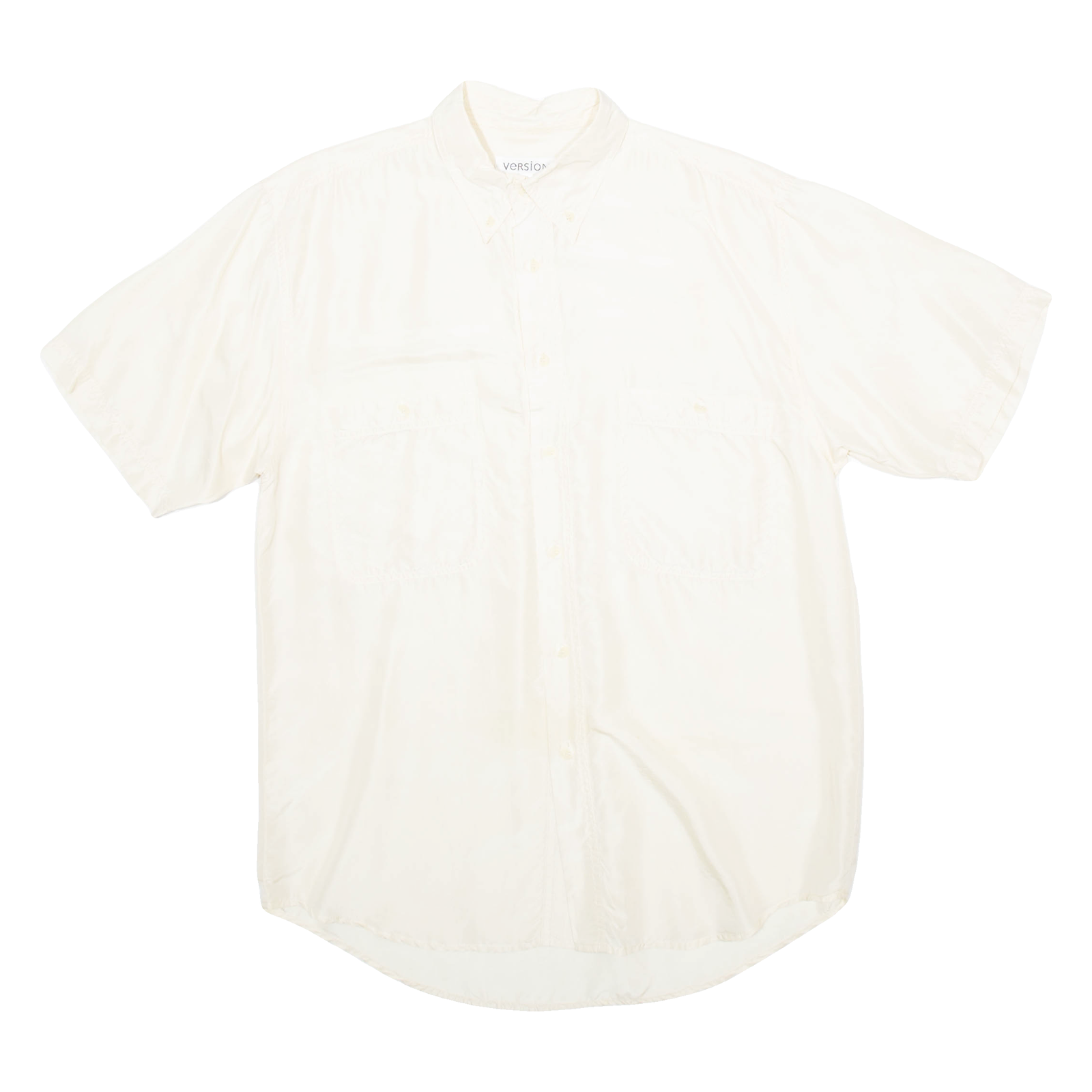 VERSION Mens Plain Shirt Beige M Refurbished - N/A refurbished available on Cerqular