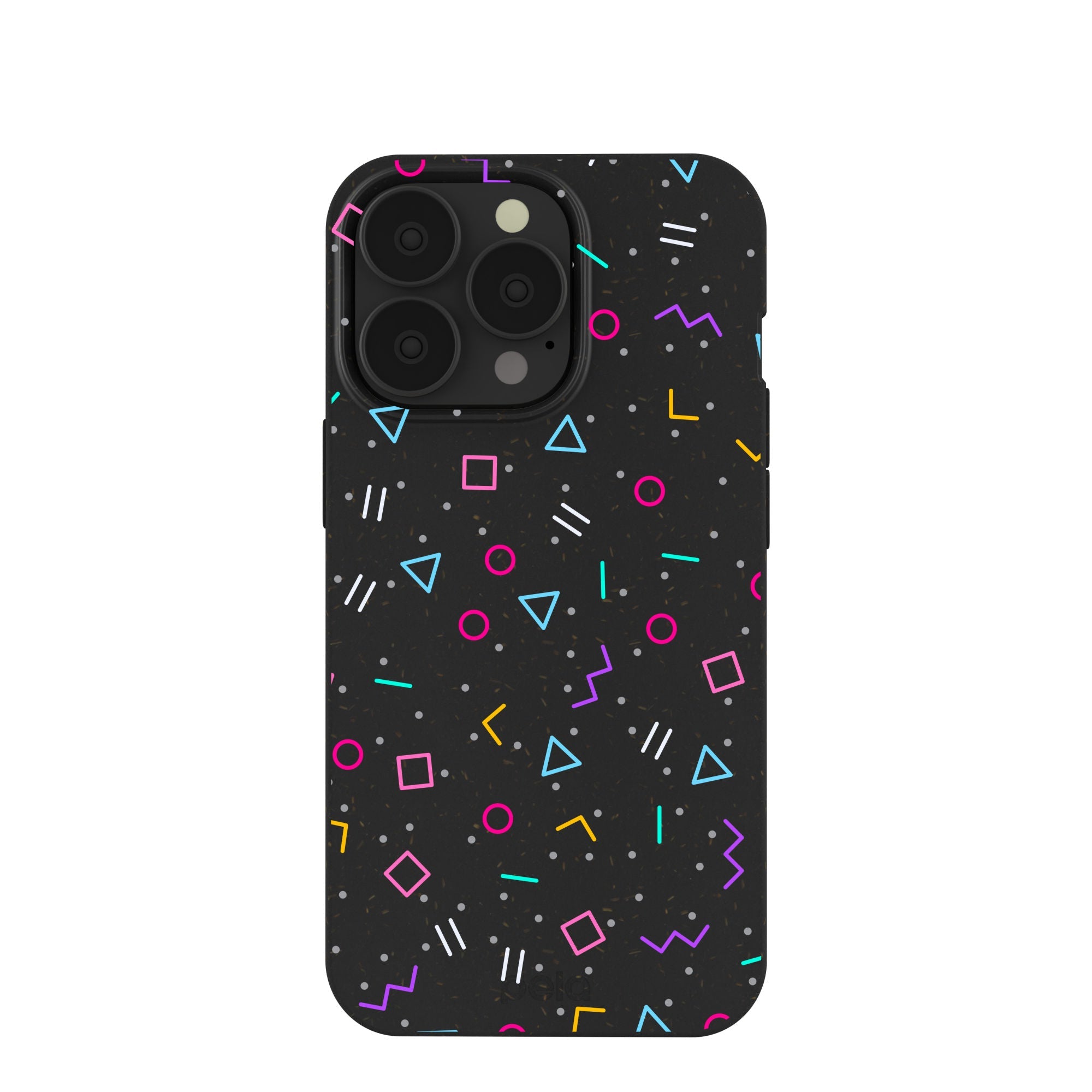 Black Neon Nostalgia iPhone 13 Pro Case Refurbished - Pela Case refurbished available on Cerqular