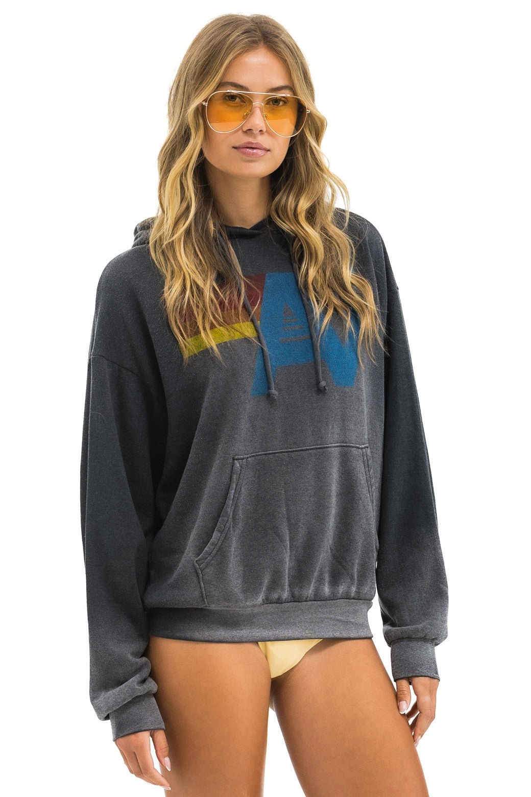Hoodie Vintage Logo Hdprxlovtg Faded-Smoke | Color: FADED SMOKE | Size: S Refurbished - Rue Madame is a known brand, and the standardized name is " refurbished available on Cerqular