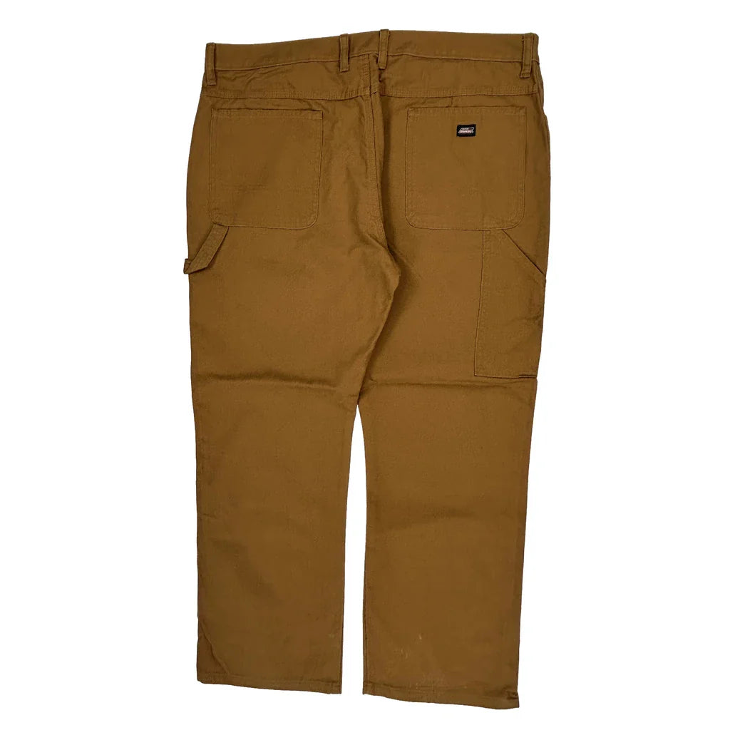 Dickies Carpenter Trousers - 42W 30L Brown Cotton Refurbished - Thrifted (note: this is a term often used to describe second- refurbished available on Cerqular