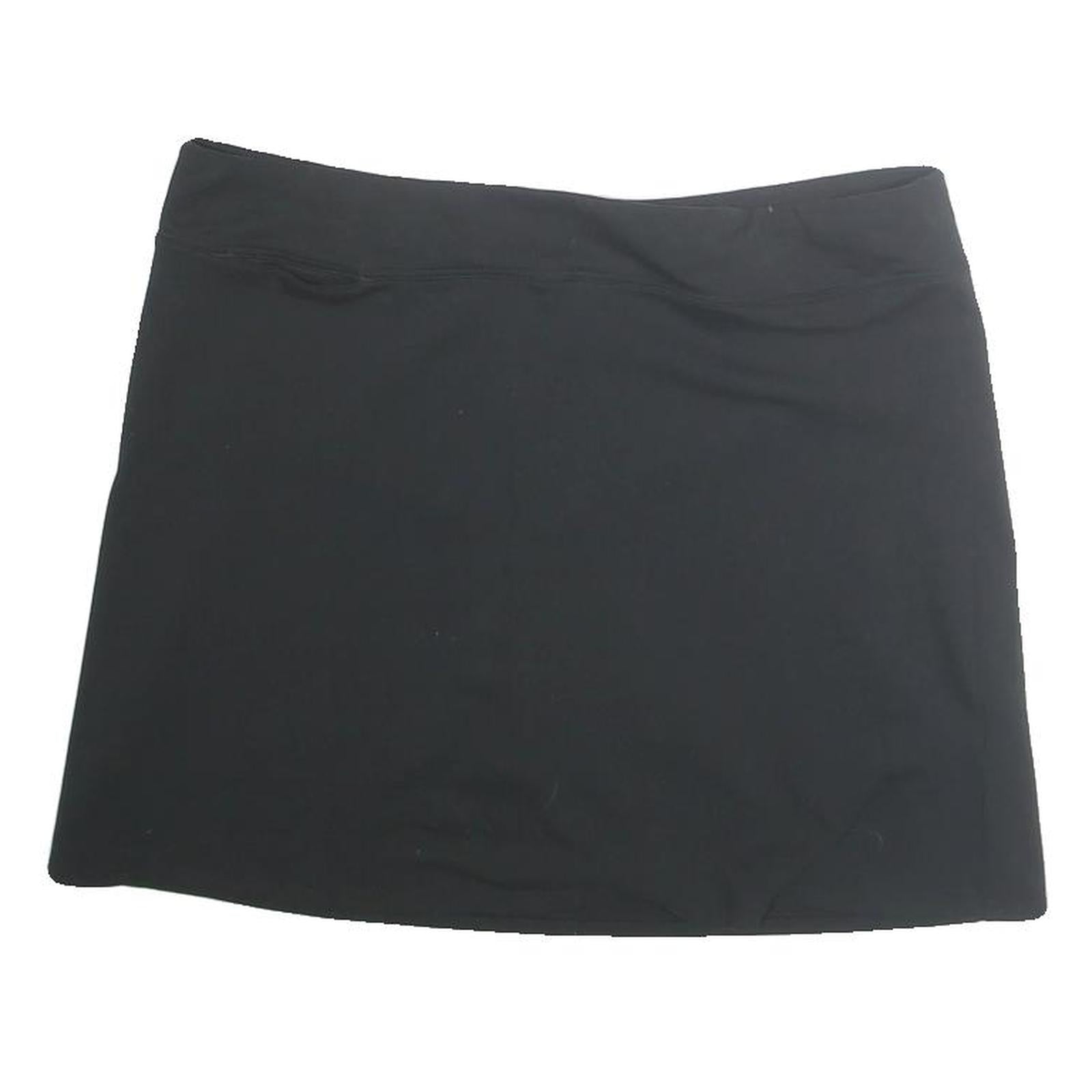 ADIDAS Womens Black Mini Cotton Blend Plain Skirt L Sports Casual Activewear Refurbished - N/A refurbished available on Cerqular