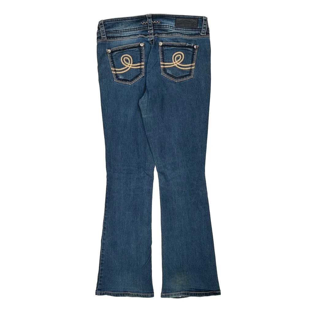 Seven Boot Cut Jeans - 32W UK 10 Blue Cotton Refurbished - Thrifted (note: this is a term often used to describe second- refurbished available on Cerqular