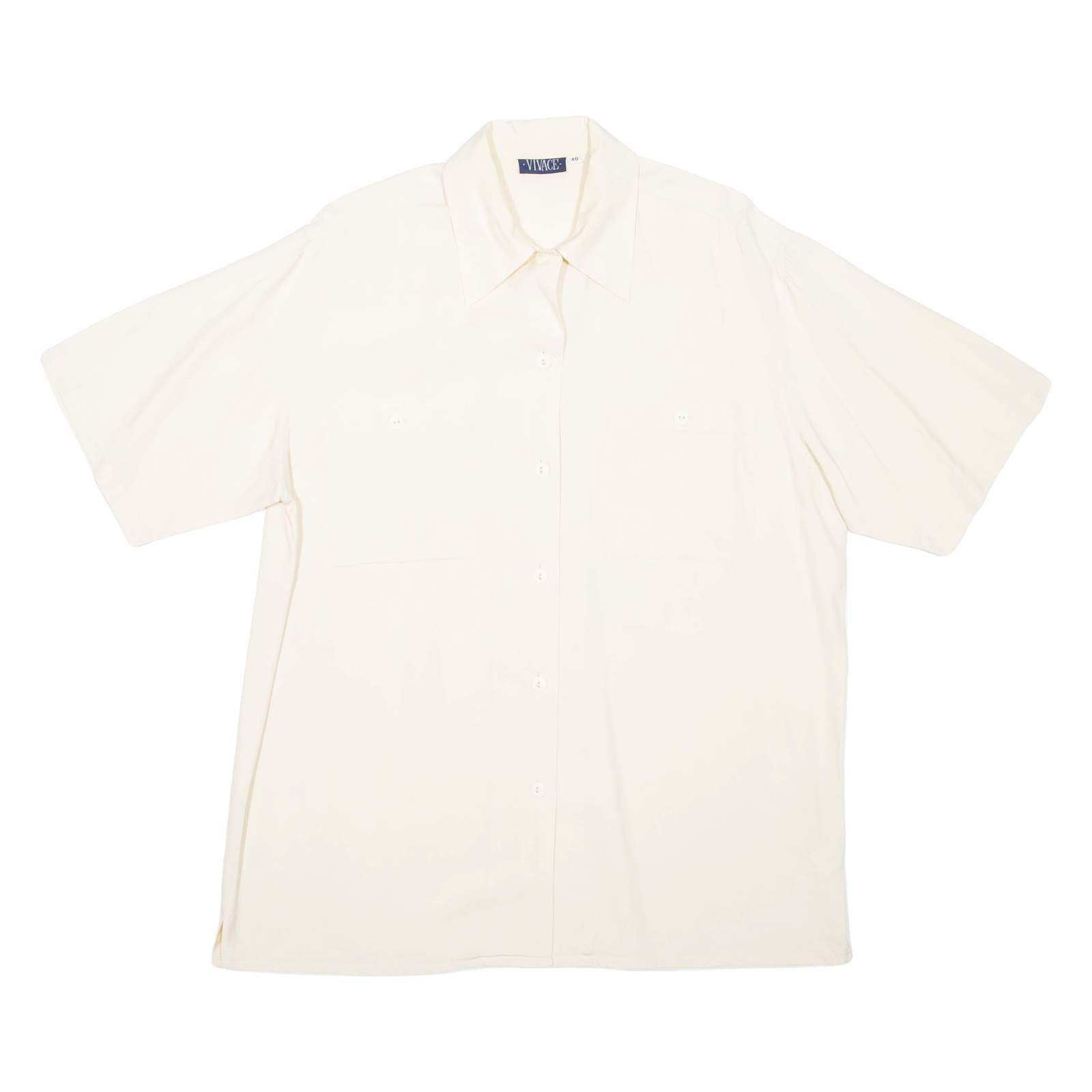 VIVACE Womens Plain Shirt Beige 2XL Refurbished - N/A refurbished available on Cerqular