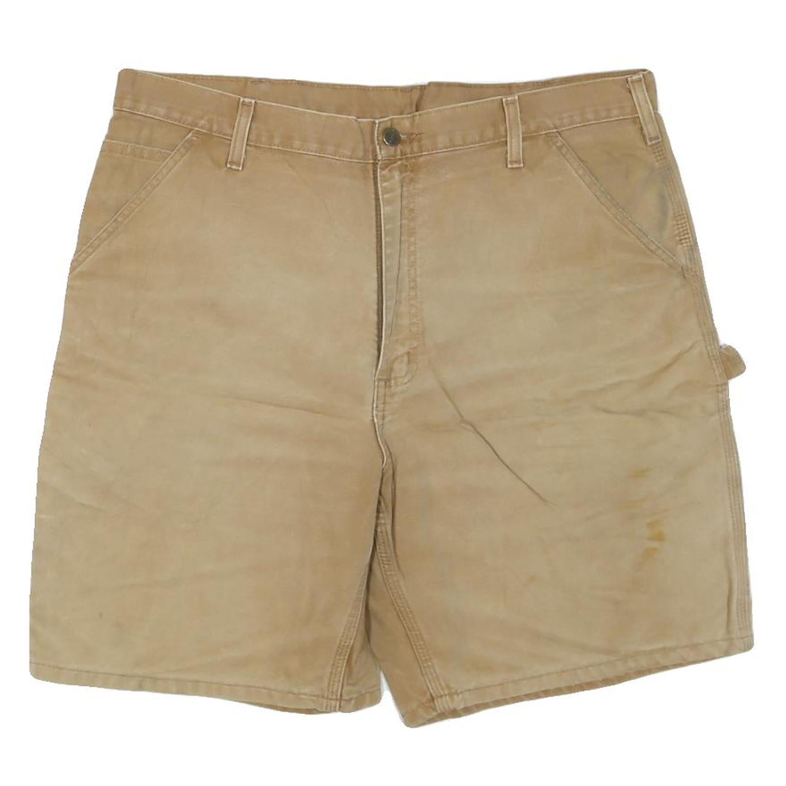 CARHARTT Mens Shorts Beige Casual L W38 Durable Cotton Blend Workwear Refurbished - N/A refurbished available on Cerqular