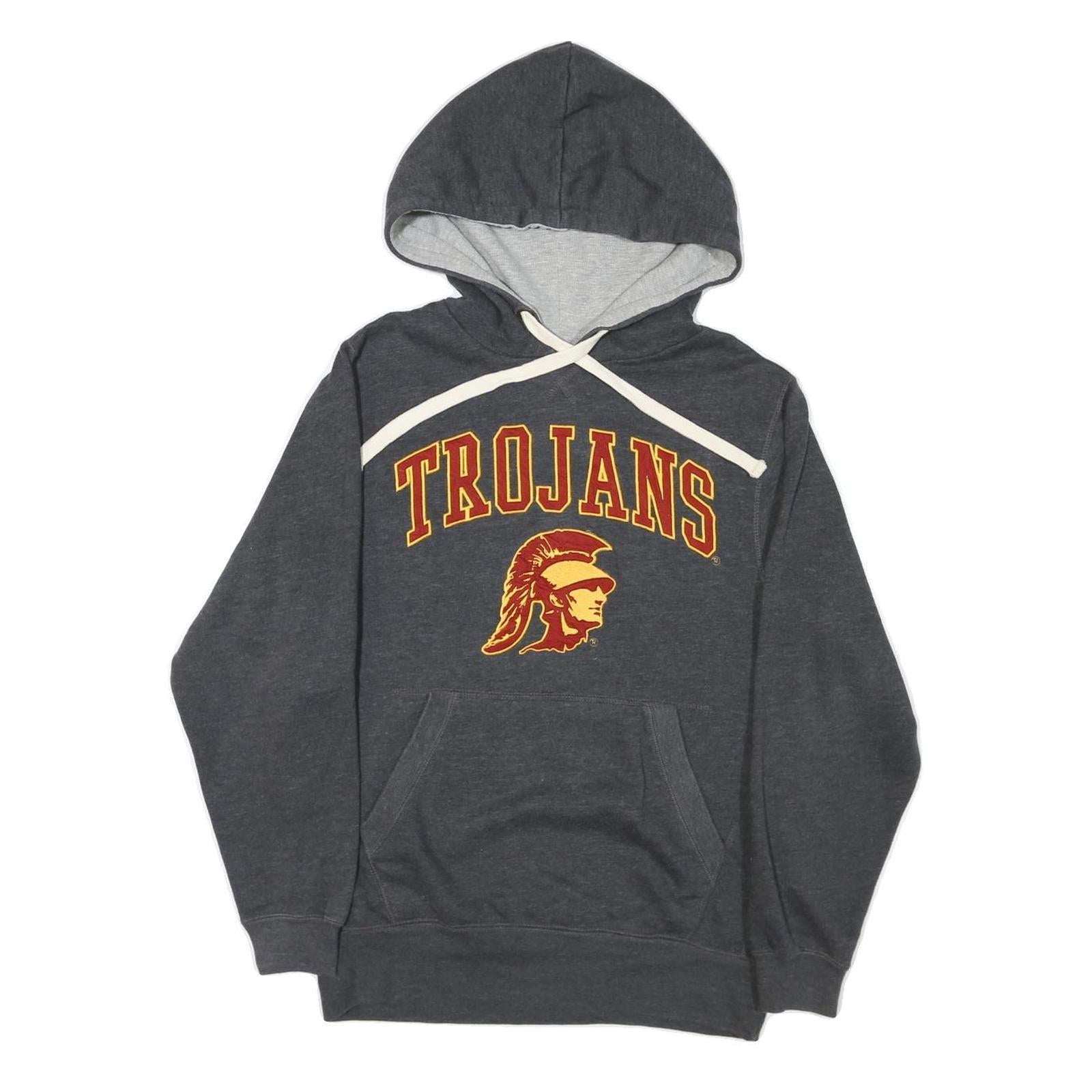 JONES & MITCHELL Mens Grey Trojans Pullover Hoodie S Cotton Blend Casual Wear Refurbished - N/A refurbished available on Cerqular