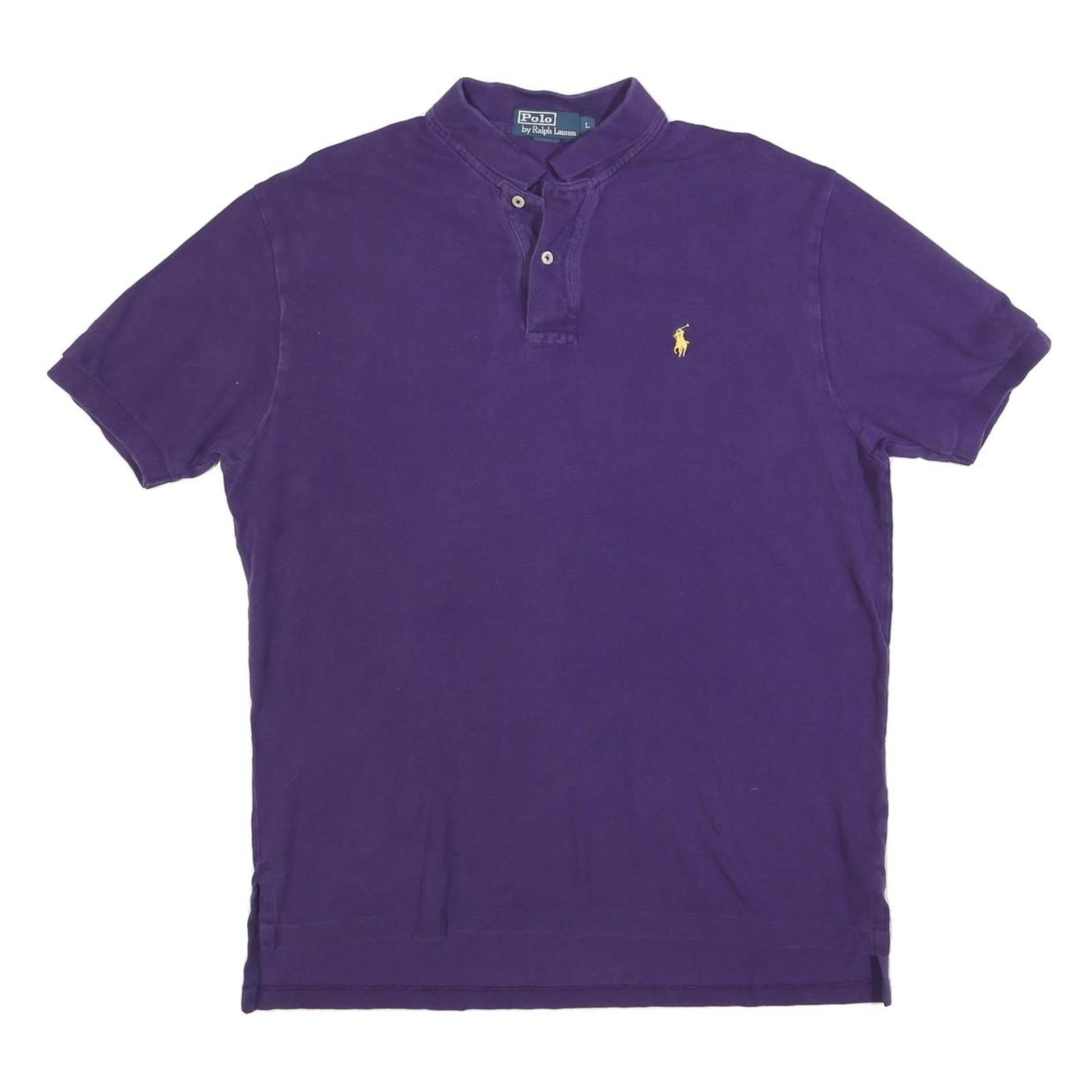 Buy POLO RALPH LAUREN Mens Purple Short Sleeve Plain L Cotton Blend Polo Shirt Refurbished - $35.09 POLO RALPH LAUREN Mens Purple Short Sleeve Plain L Cotton Blend Polo Shirt Refurbished - N/A refurbished available on Cerqular