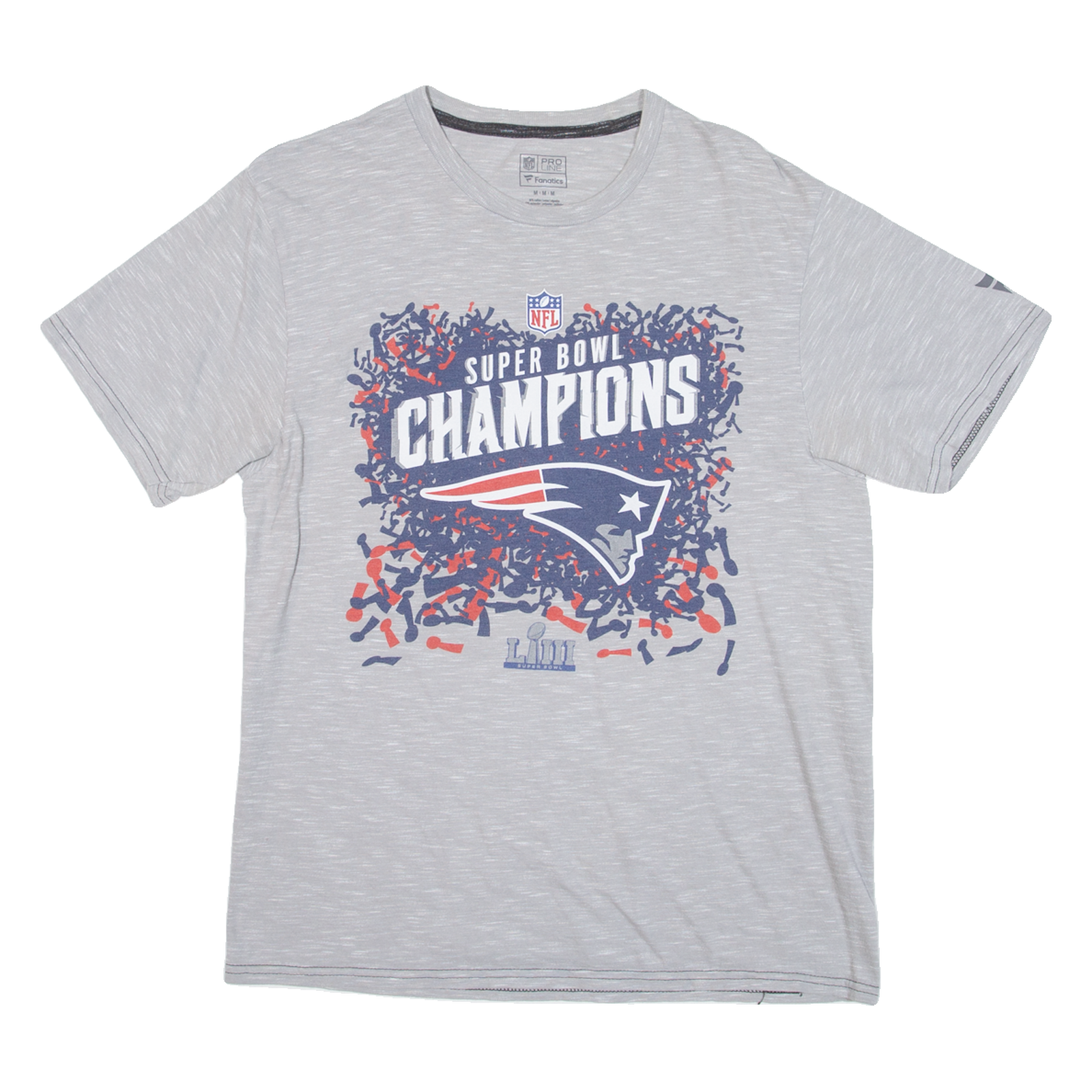 NFL Super Bowl Champions Mens T-Shirt Grey M Refurbished - N/A refurbished available on Cerqular