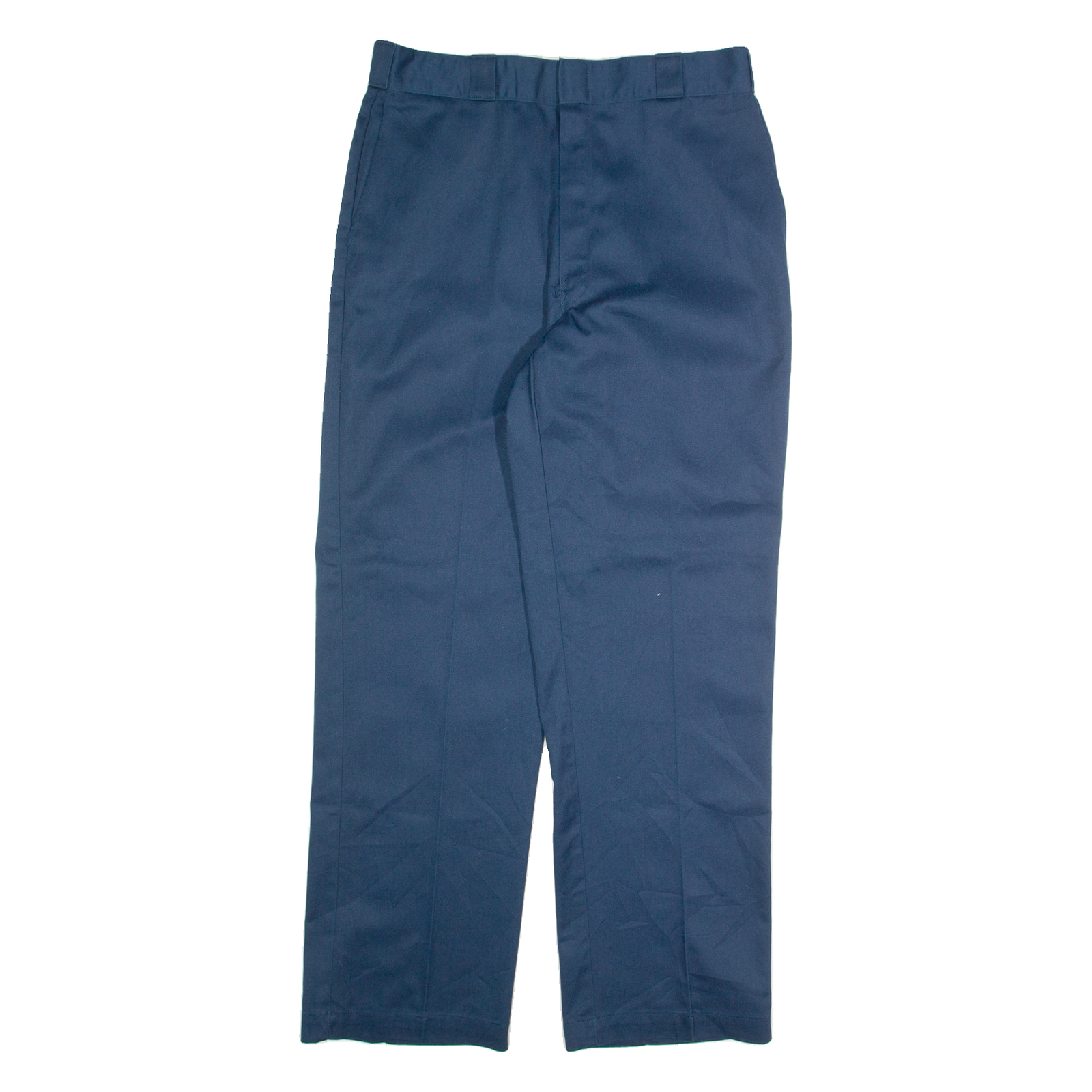 DICKIES Chino Mens Trousers Blue Regular Straight W34 L32 Refurbished - N/A refurbished available on Cerqular