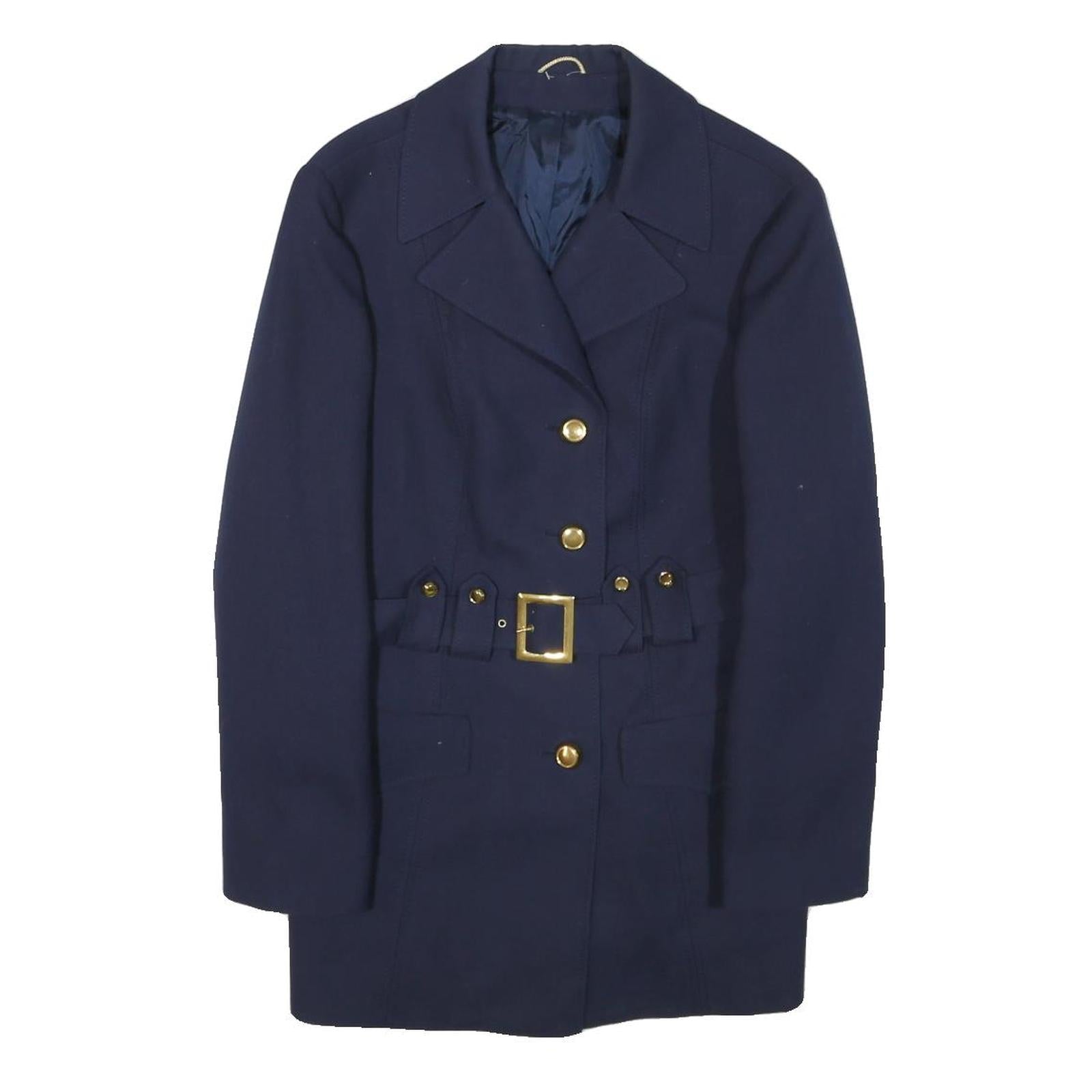 Buy Navy Womens Button Jacket S Classic Plain Waist Belted Coat Refurbished - $64.99 Navy Womens Button Jacket S Classic Plain Waist Belted Coat Refurbished - N/A refurbished available on Cerqular