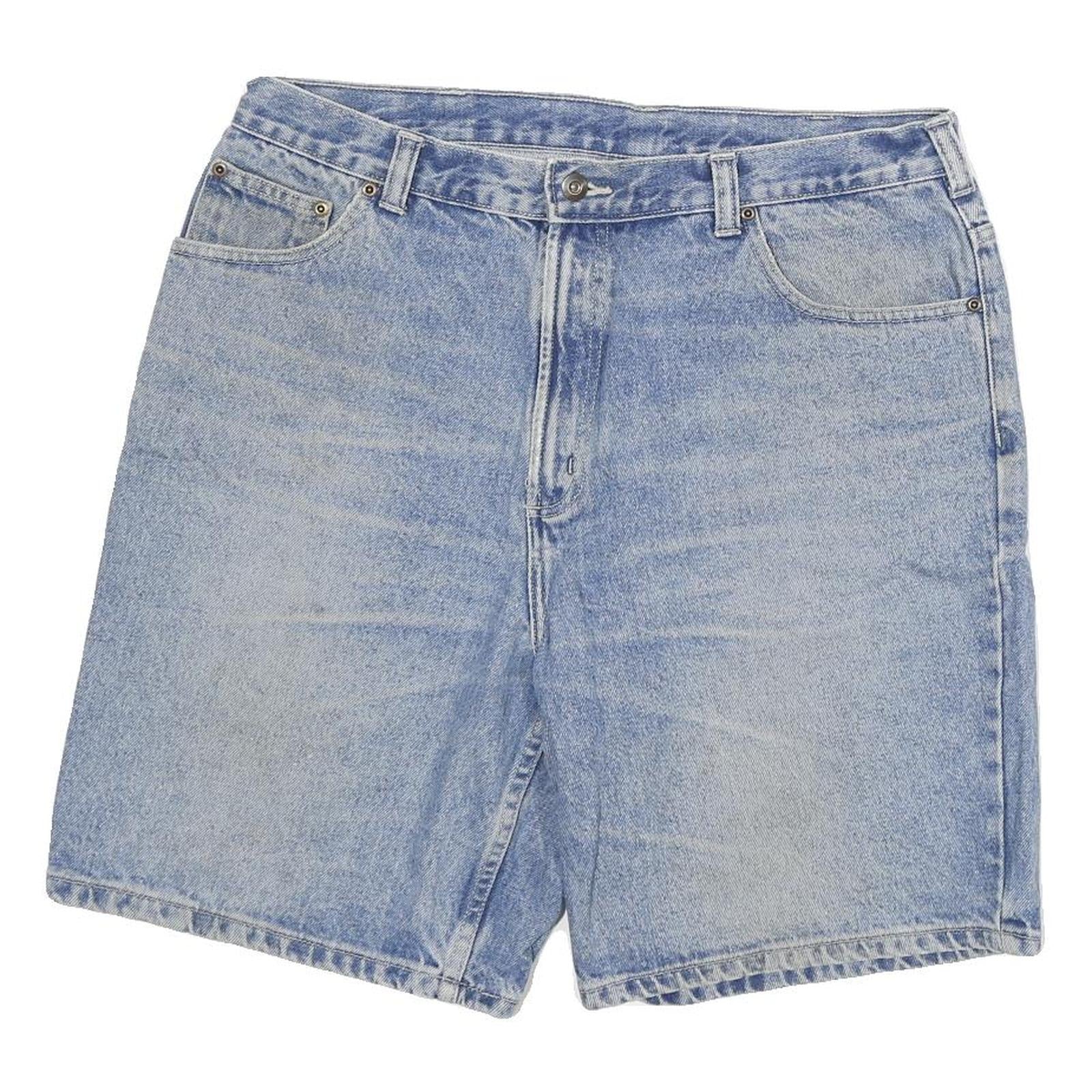 Mens Light Blue Denim Cotton Blend Shorts XL W34 Casual Regular Fit Classic Refurbished - N/A refurbished available on Cerqular