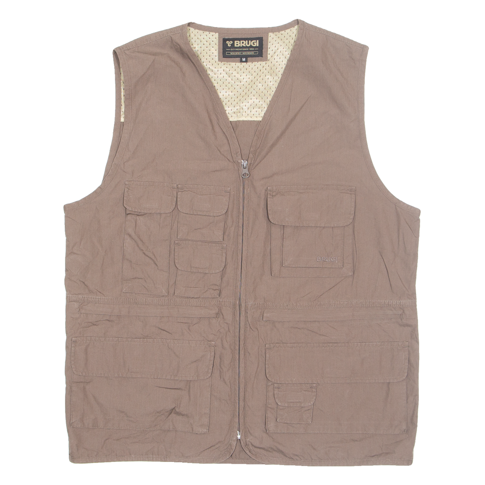BRUGI Mens Waistcoat Brown M Refurbished - N/A refurbished available on Cerqular