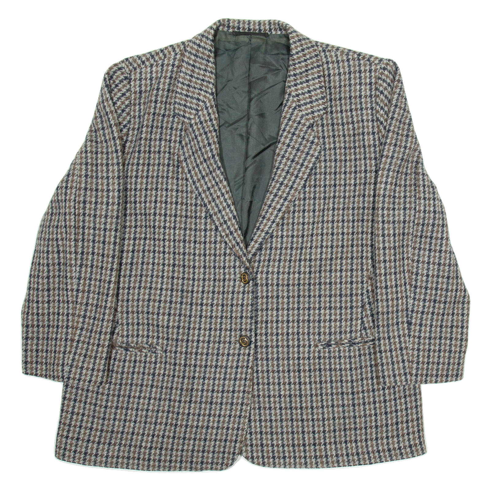 Mens Blazer Jacket Grey Check M Refurbished - N/A refurbished available on Cerqular