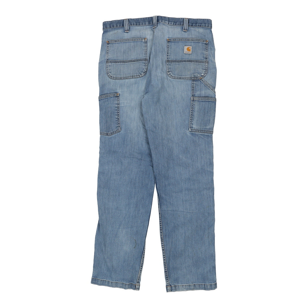 Carhartt Cargo Jeans - 38W 34L Light Wash Cotton Blend Refurbished - Thrifted (note: this is a term often used to describe second- refurbished available on Cerqular