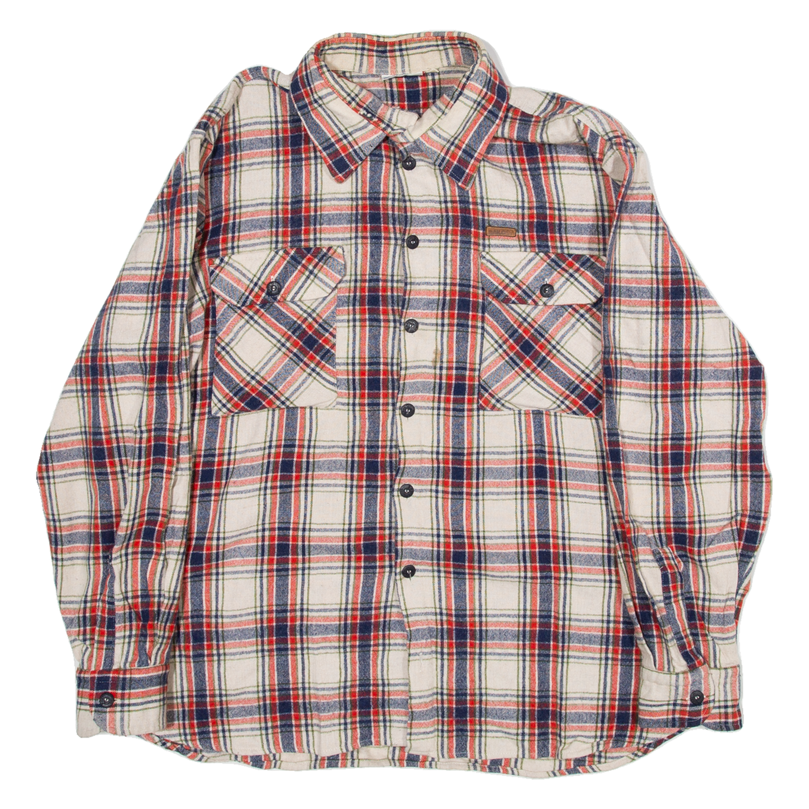 BAILO Mens Shirt Red Check Long Sleeve L Refurbished - N/A refurbished available on Cerqular