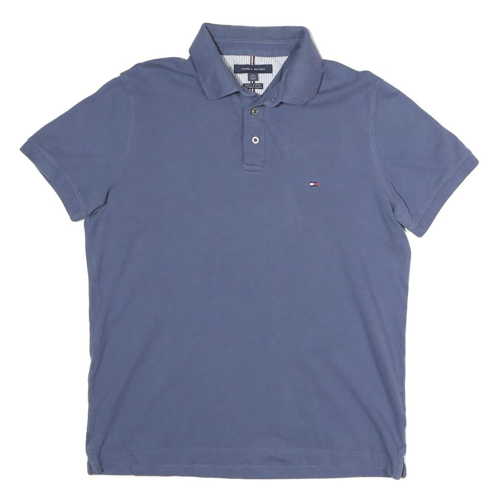Buy TOMMY HILFIGER Mens Blue Short Sleeve Plain L Polo Shirt Cotton Blend Casual Refurbished - $33.79 TOMMY HILFIGER Mens Blue Short Sleeve Plain L Polo Shirt Cotton Blend Casual Refurbished - N/A refurbished available on Cerqular