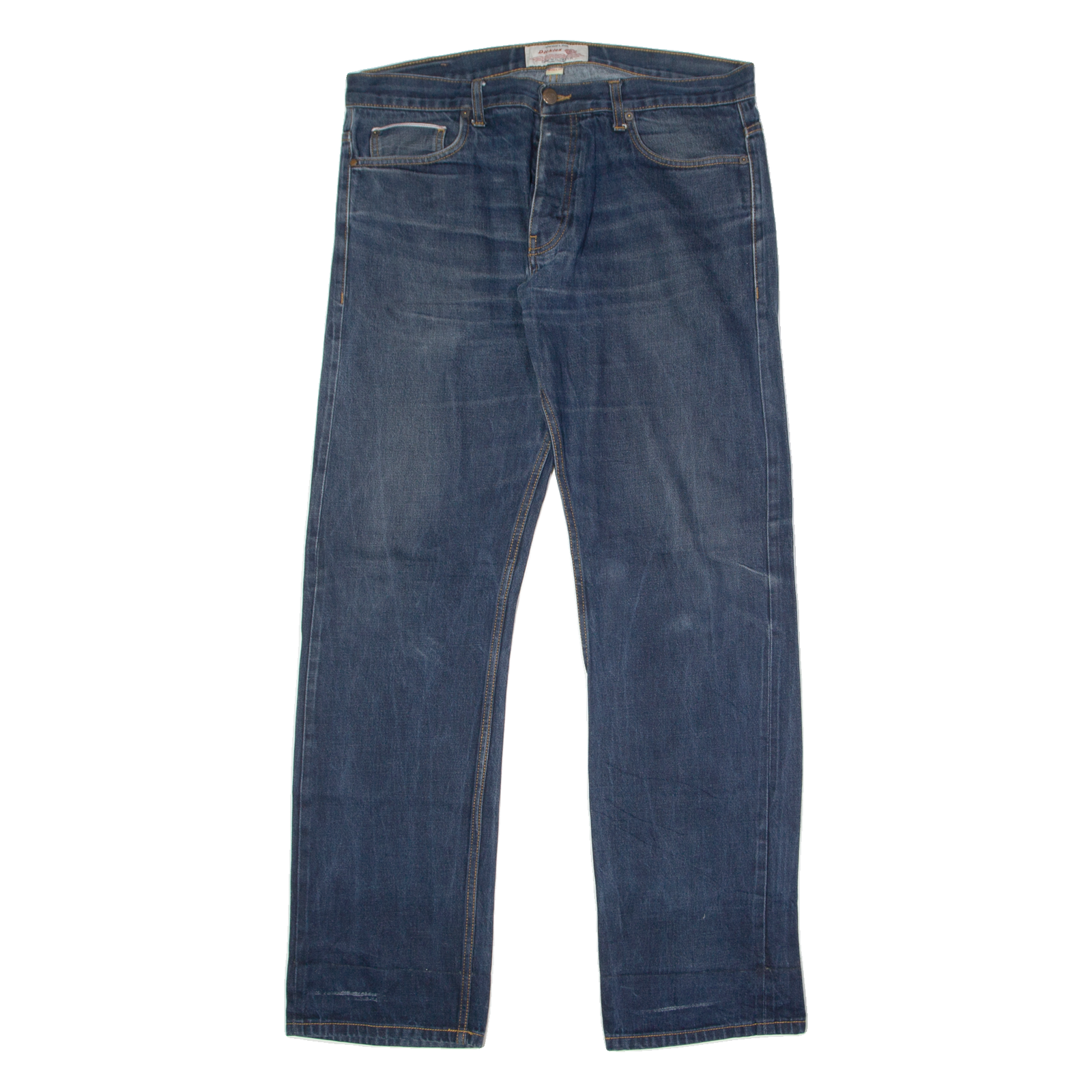 DICKIES Mens Jeans Blue Regular Straight W38 L34 Refurbished - N/A refurbished available on Cerqular