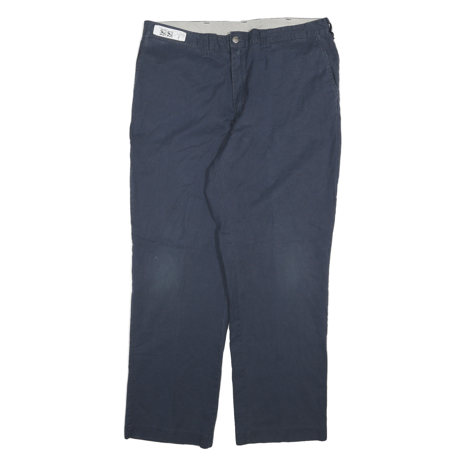 DICKIES Mens Regular Fit Navy Blue Workwear Cotton Blend Trousers W38 L30 Refurbished - N/A refurbished available on Cerqular