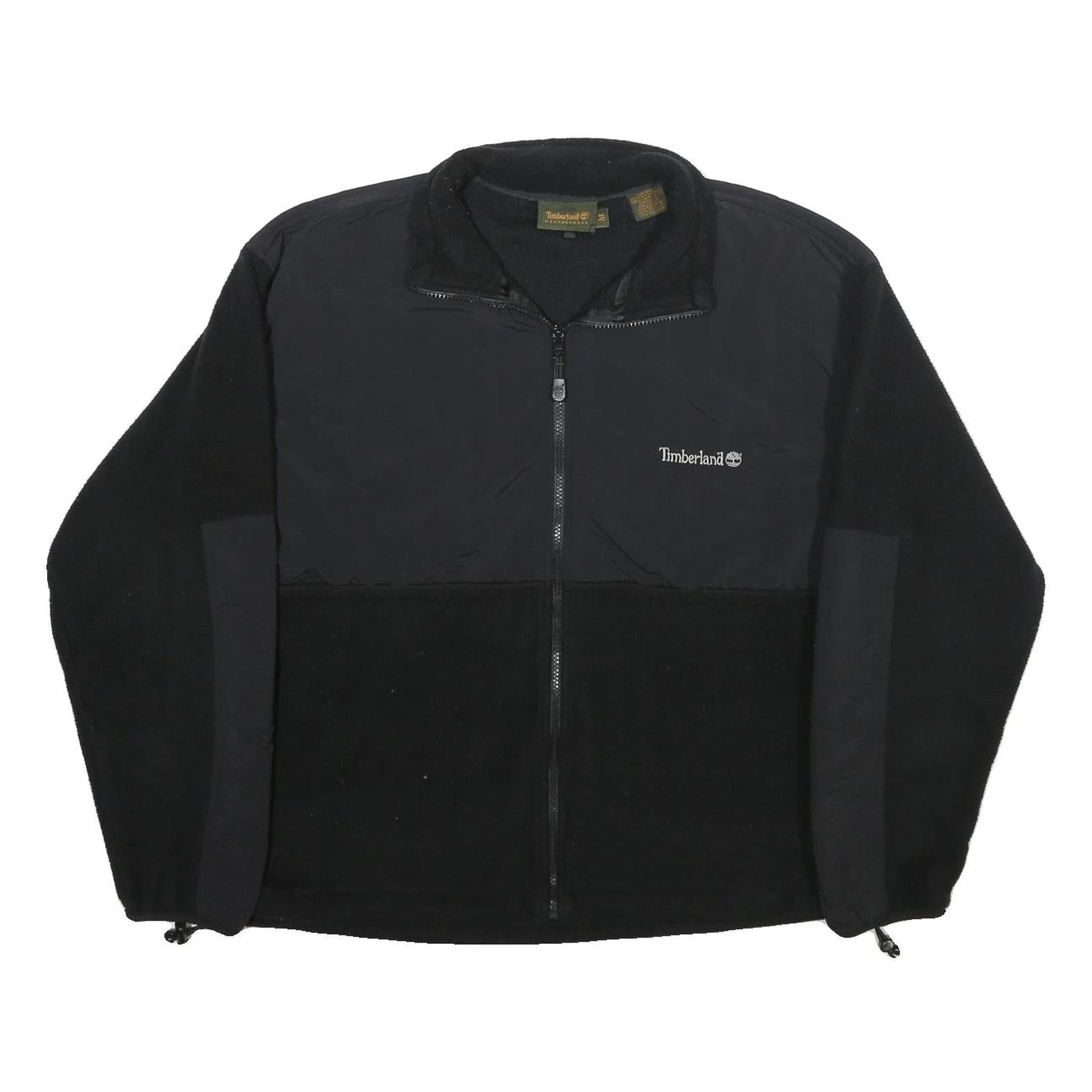 TIMBERLAND Mens Black Polyester Zip Jacket M Fleece Outdoor Casual Refurbished - N/A refurbished available on Cerqular
