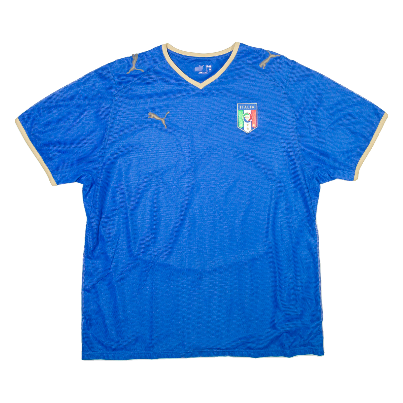 PUMA Italy FC Mens T-Shirt Blue V-Neck 2XL Refurbished - N/A refurbished available on Cerqular